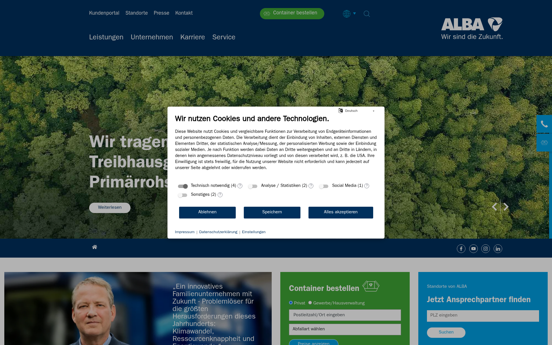 Screenshot of alba.info