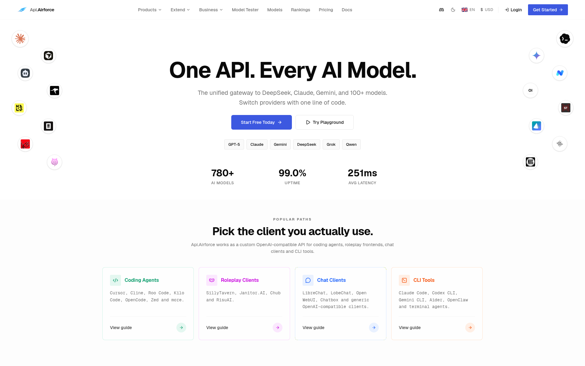 Screenshot of api.airforce