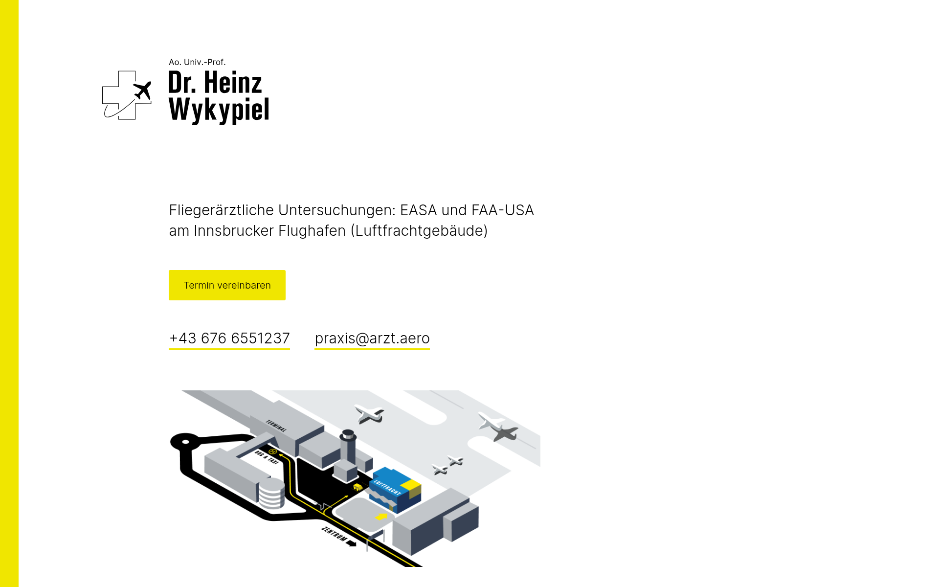 Screenshot of arzt.aero