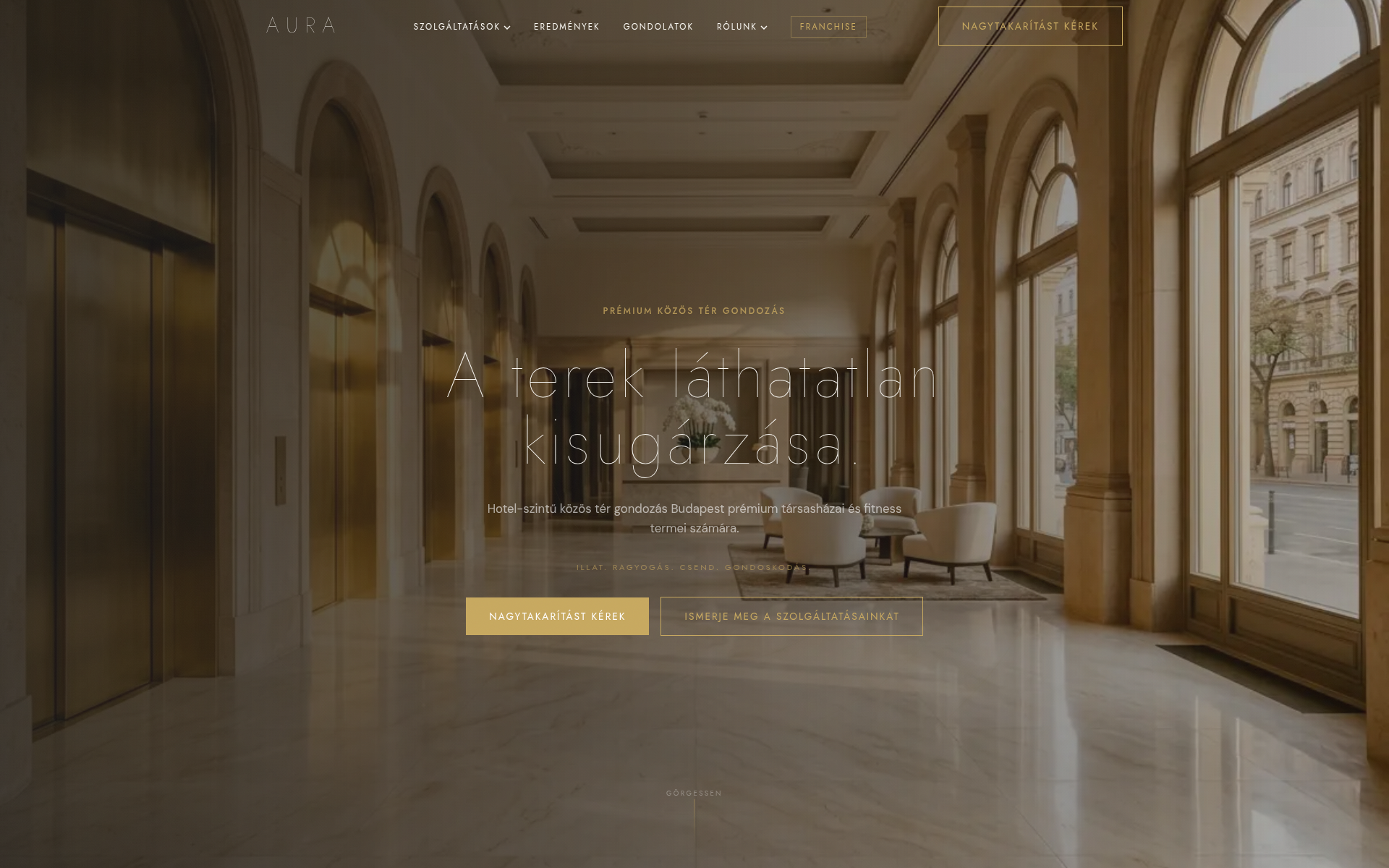 Screenshot of aura.cleaning