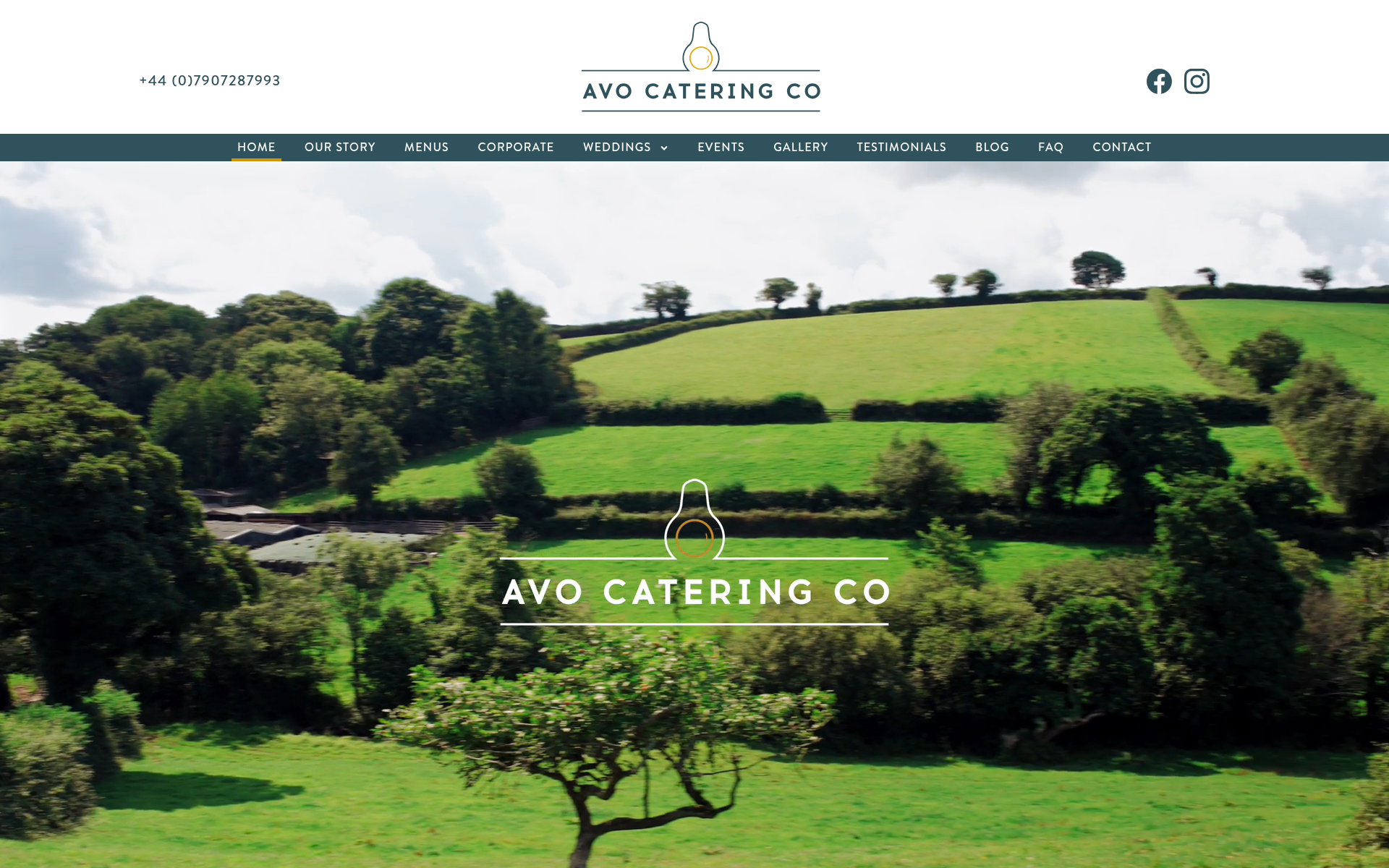 Screenshot of avo.catering