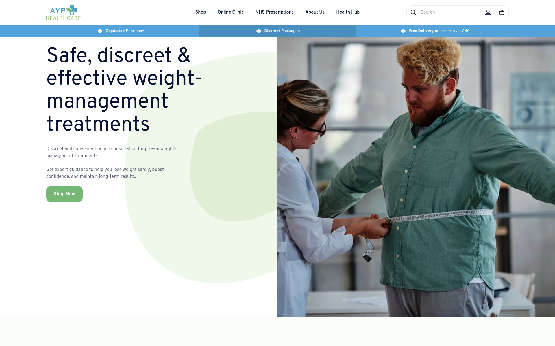 Screenshot of ayp.healthcare