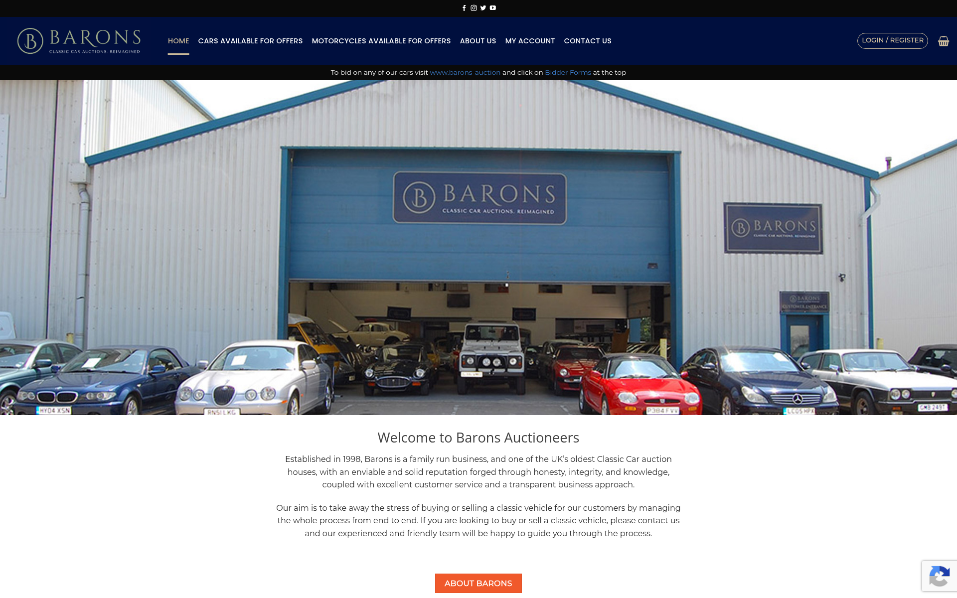 Screenshot of barons.auction