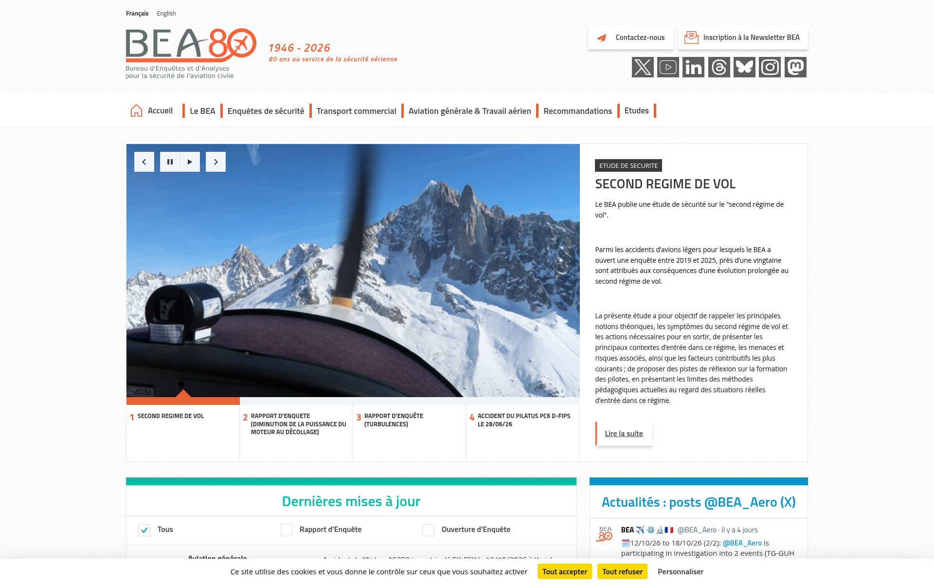 Screenshot of bea.aero