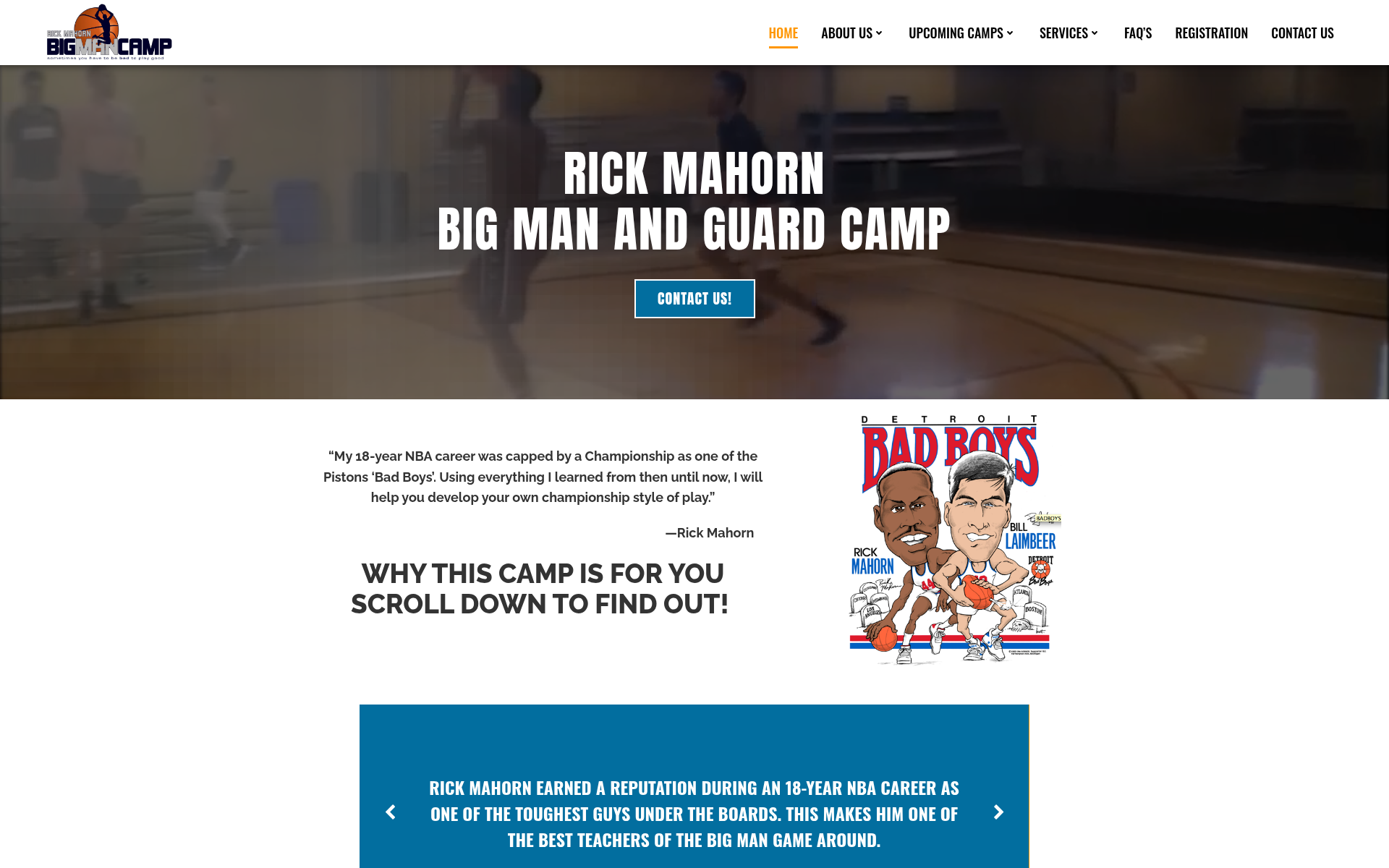 Screenshot of bigman.camp