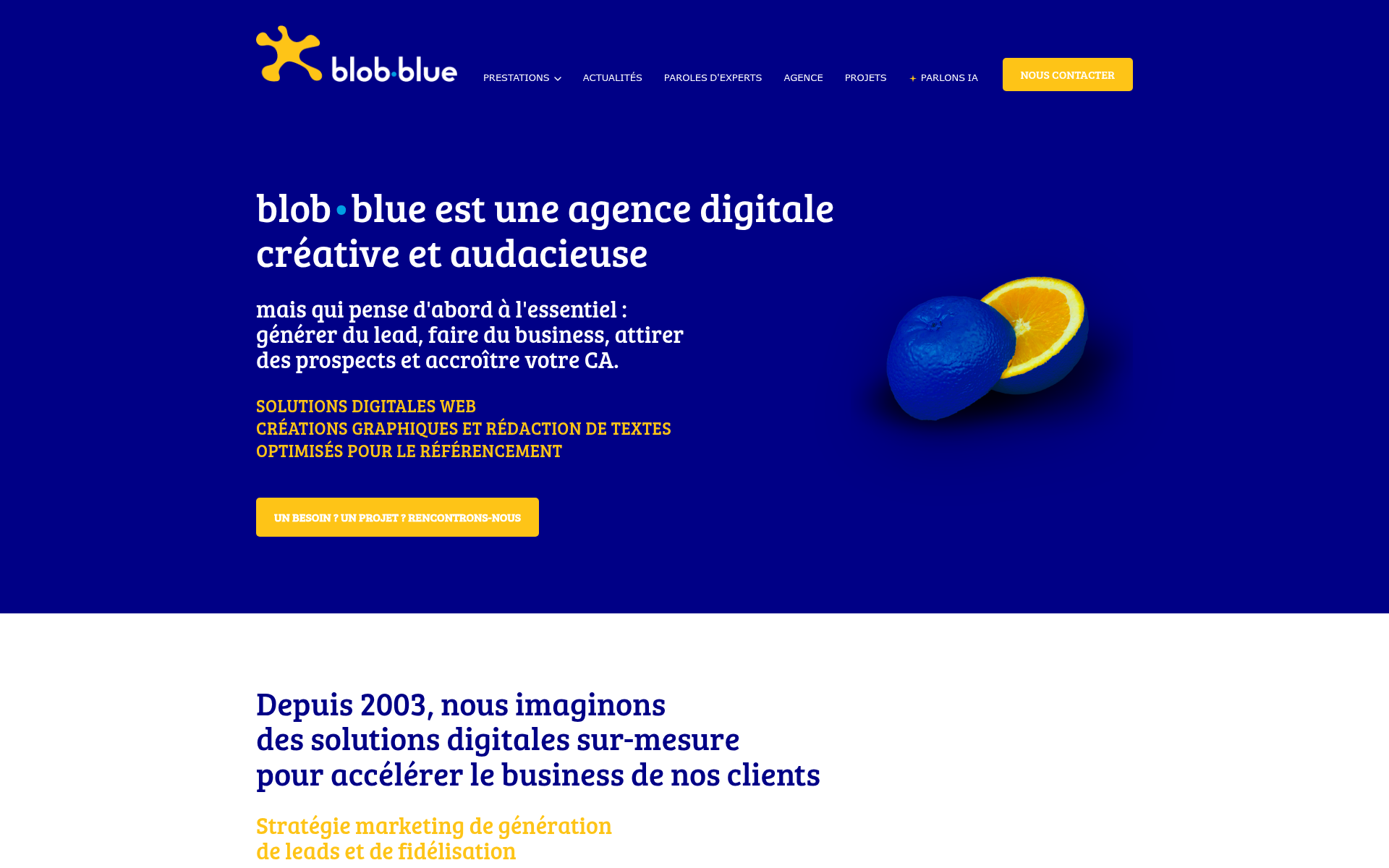 Screenshot of blob.blue