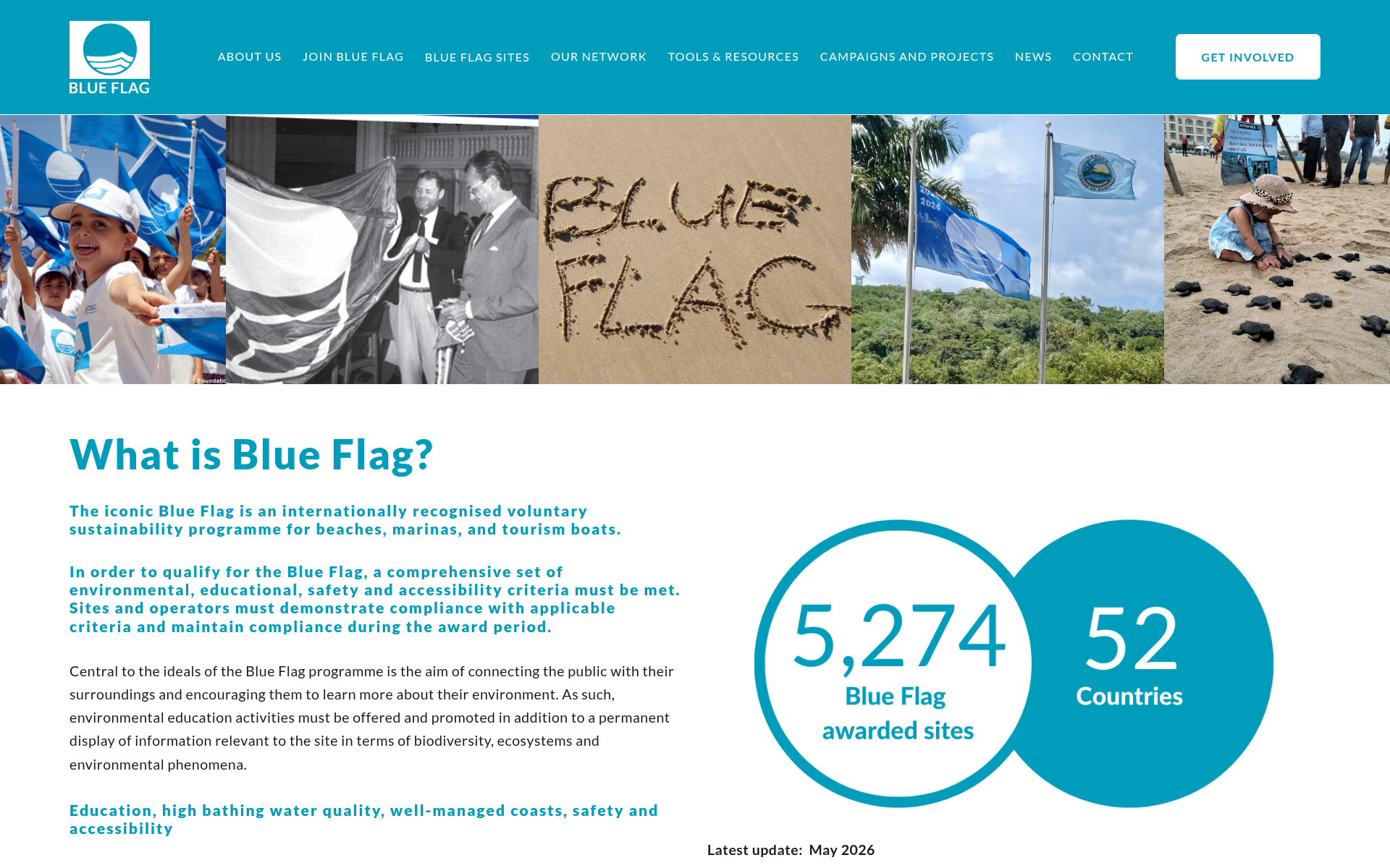 Screenshot of blueflag.global