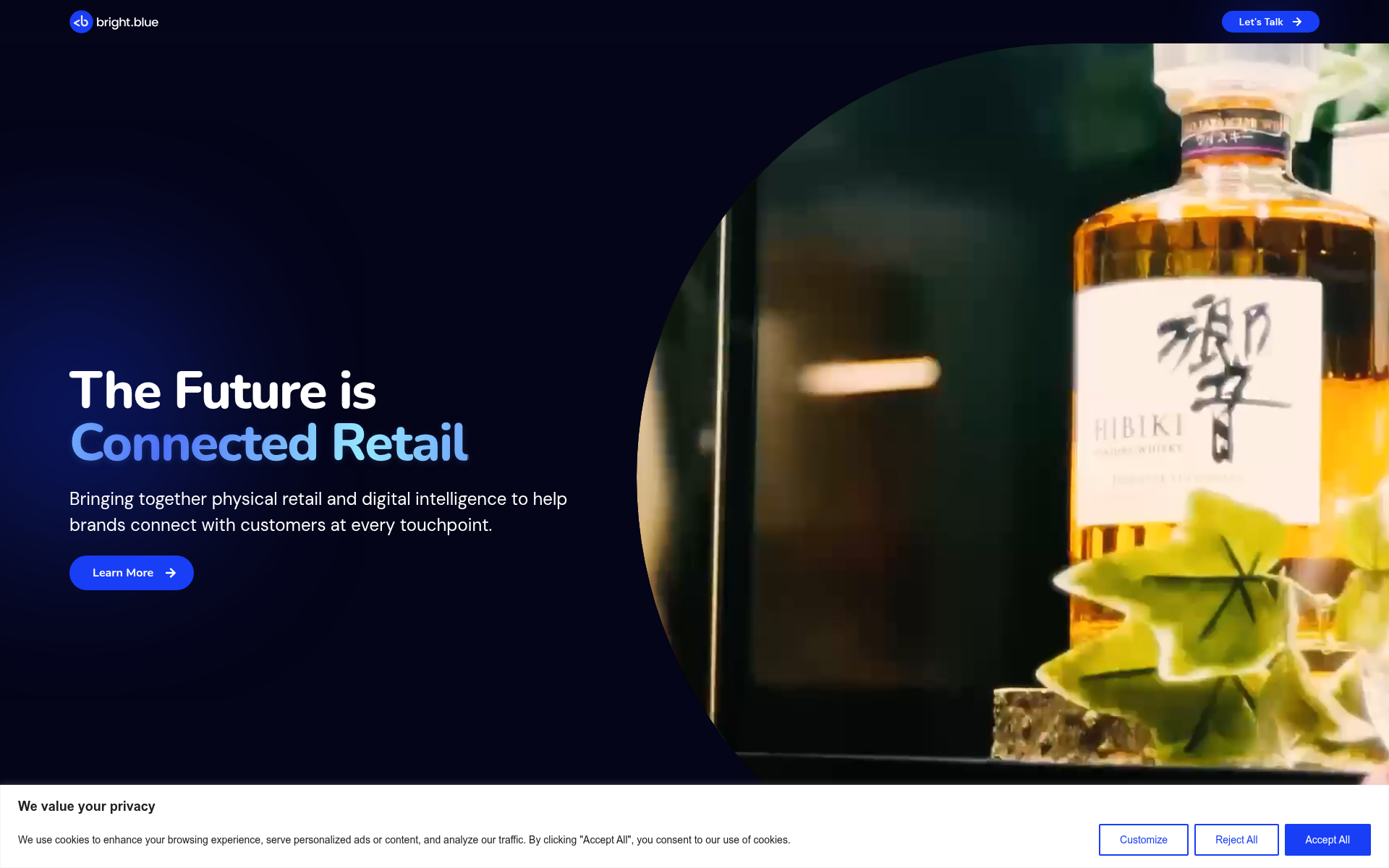 Screenshot of bright.blue