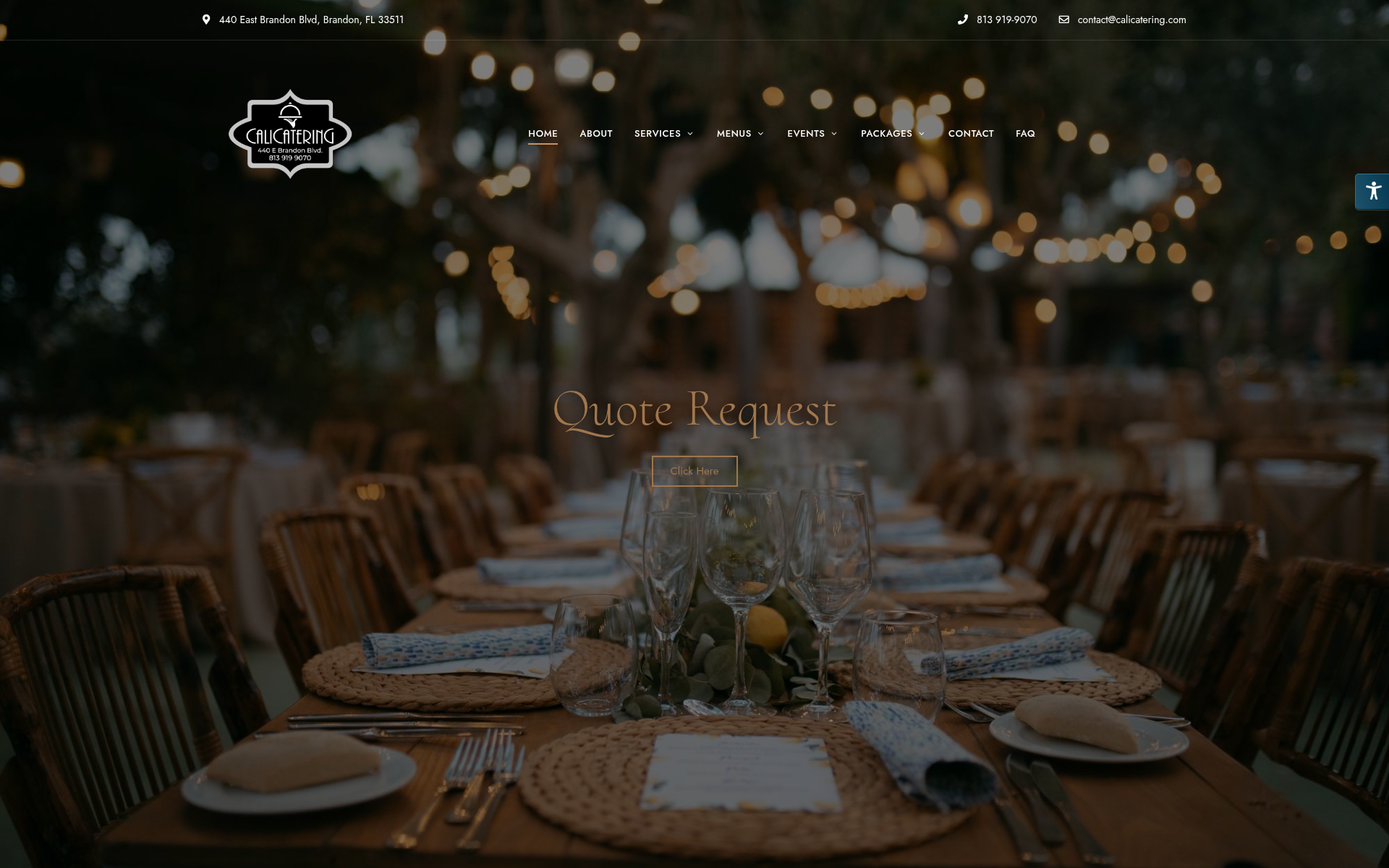 Screenshot of cali.catering