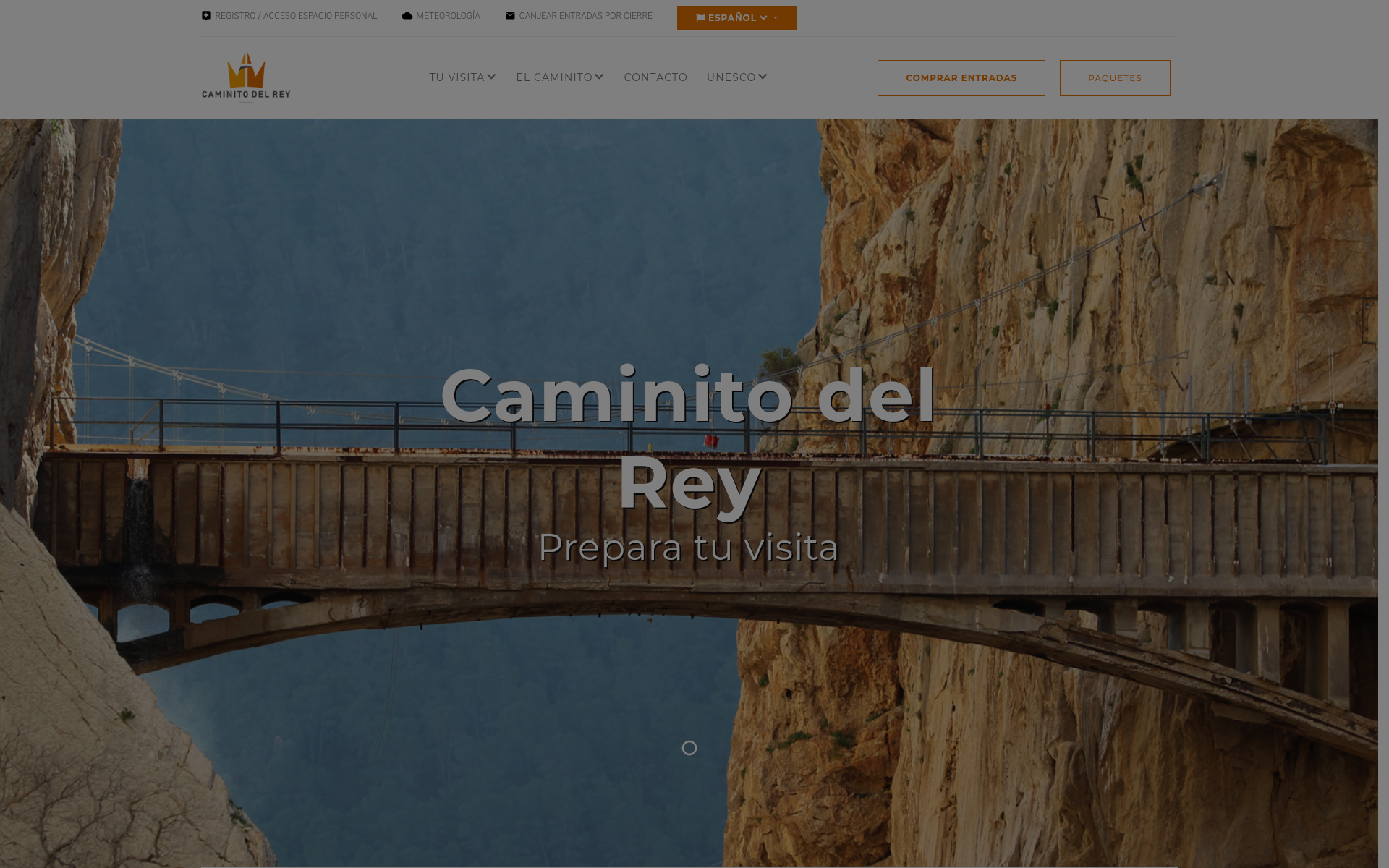 Screenshot of caminitodelrey.info