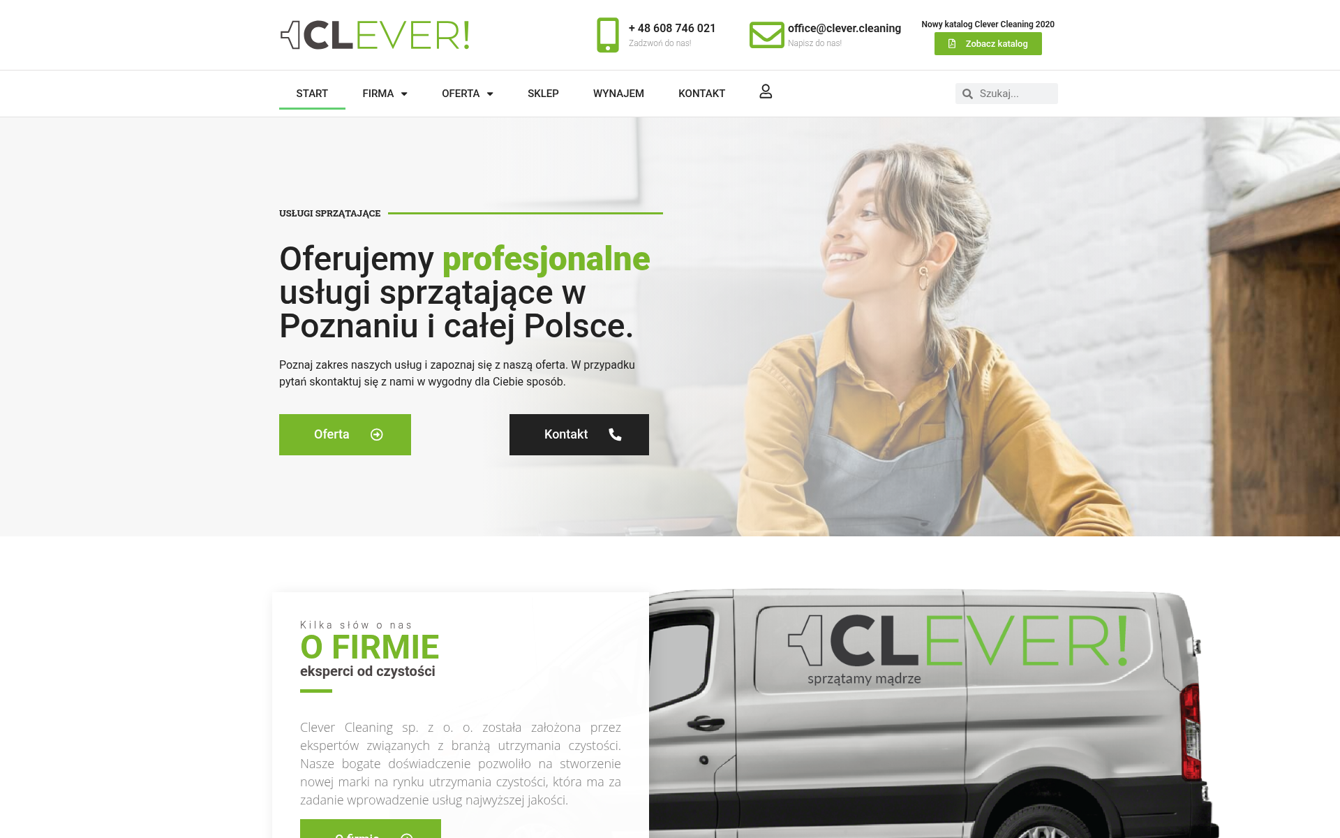 Screenshot of clever.cleaning