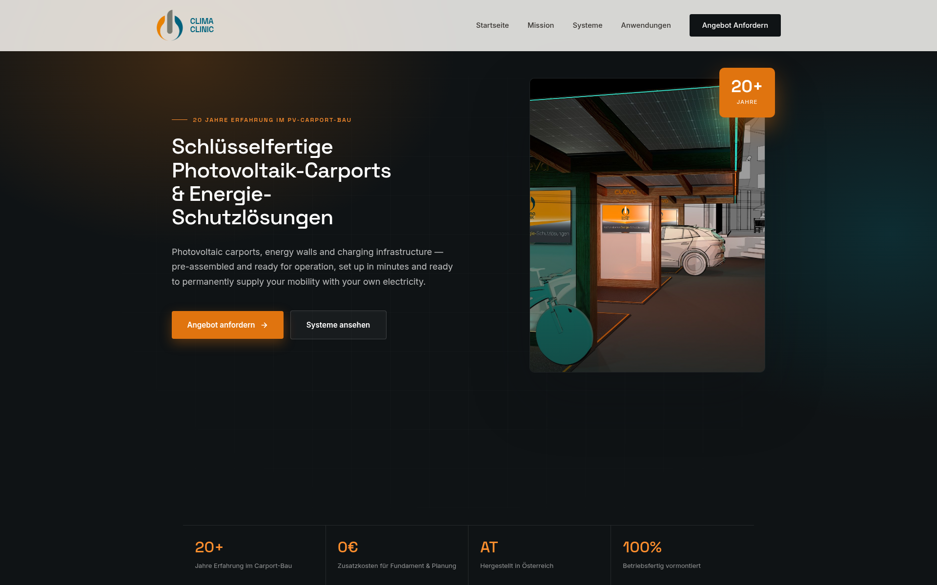 Screenshot of clima.clinic