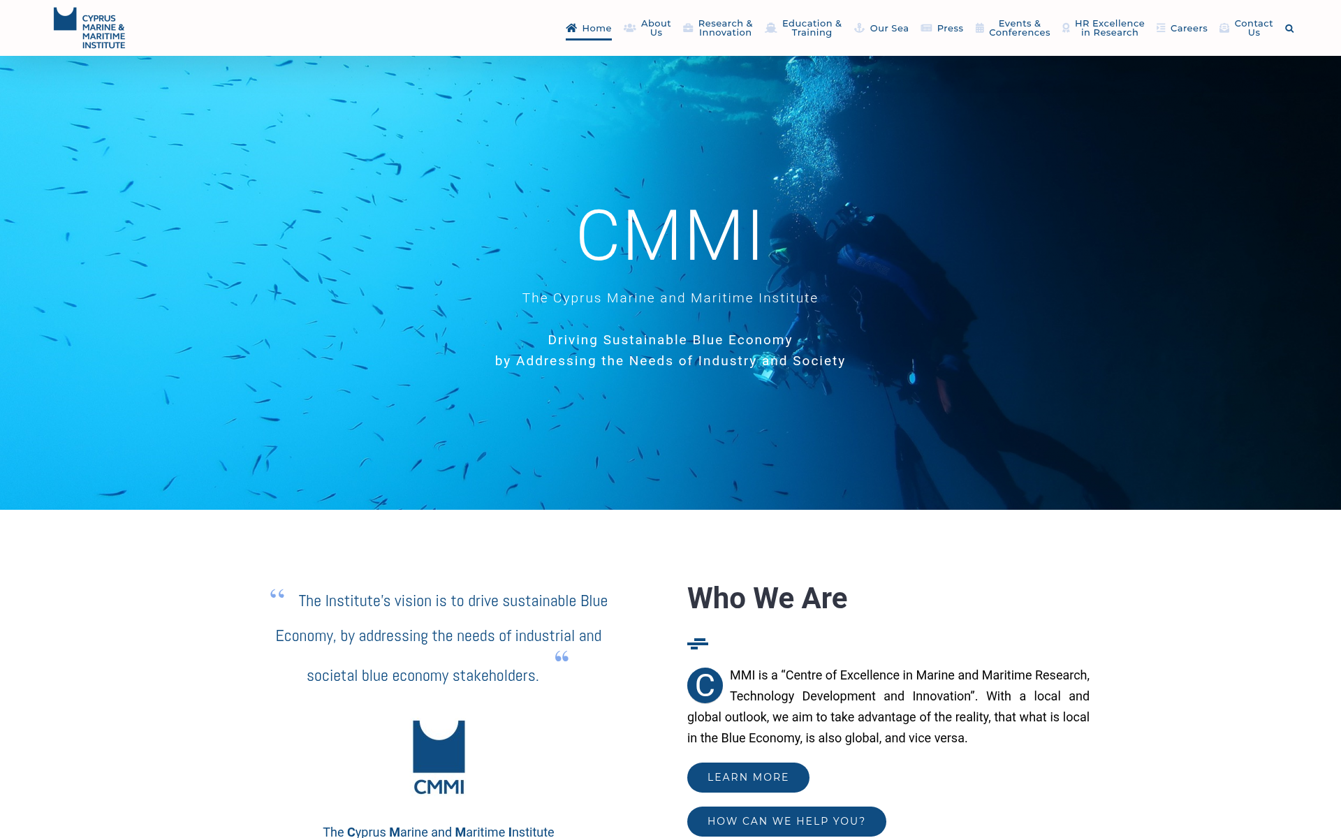 Screenshot of cmmi.blue