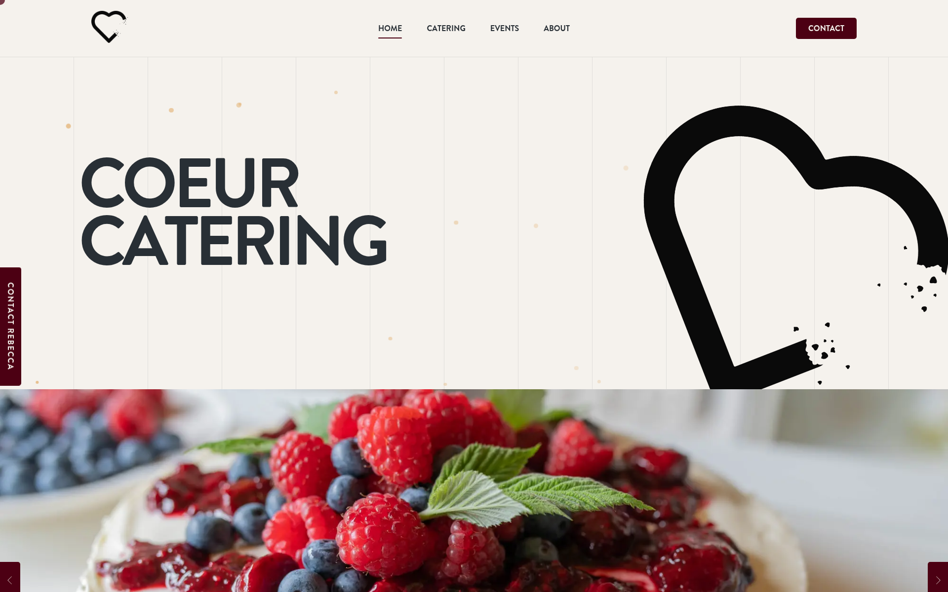 Screenshot of coeur.catering