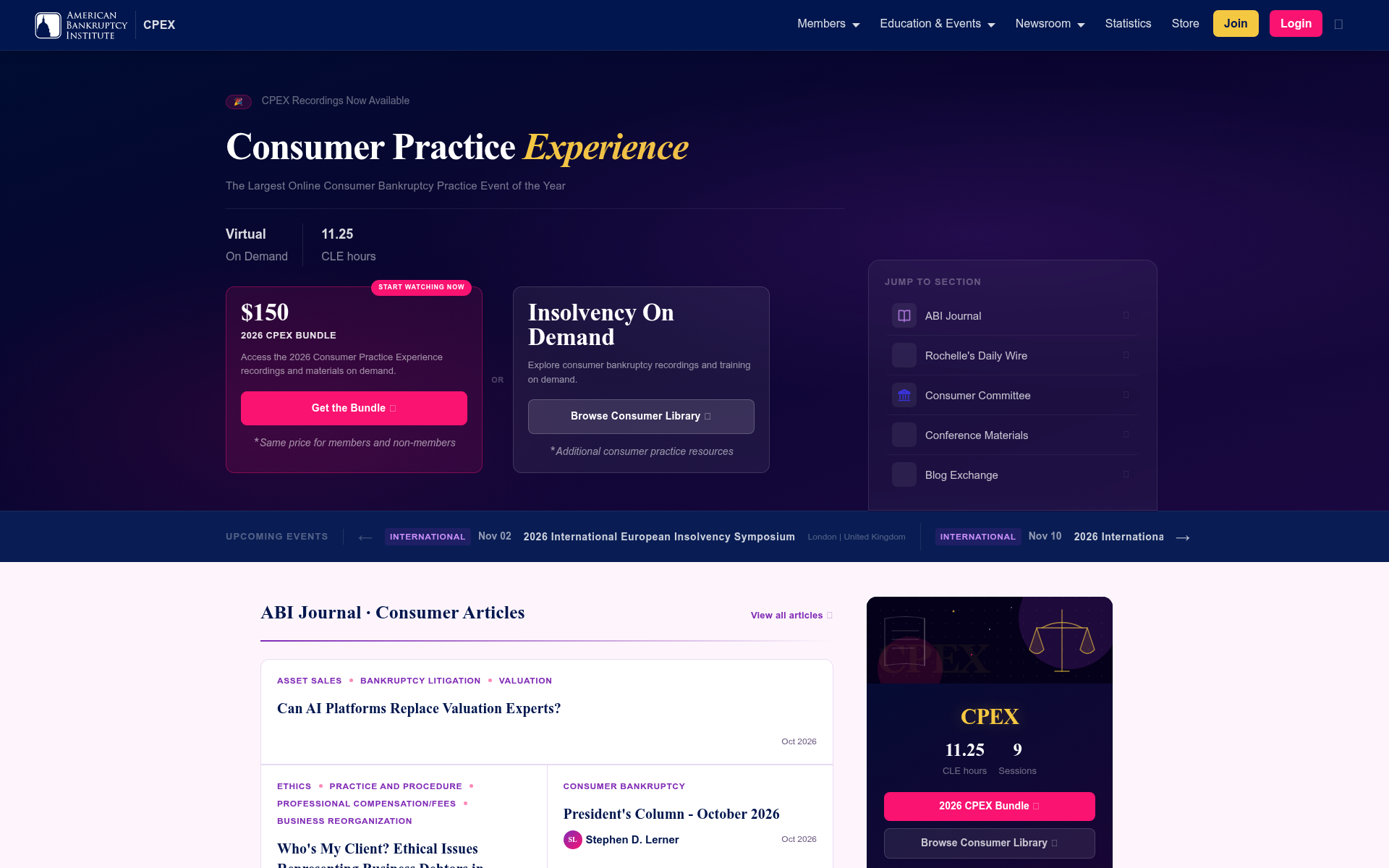 Screenshot of cpex.live