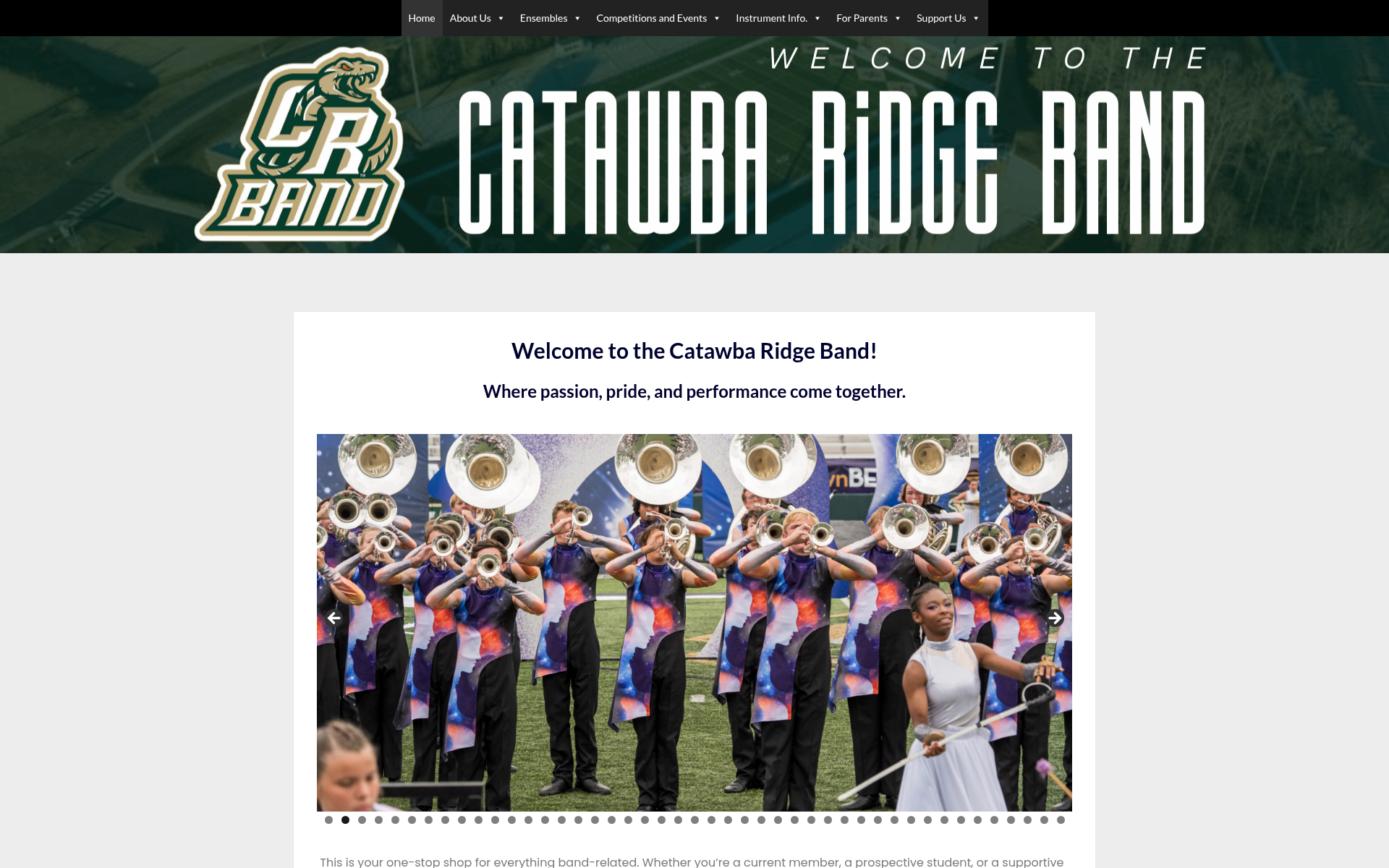 Screenshot of crhs.band