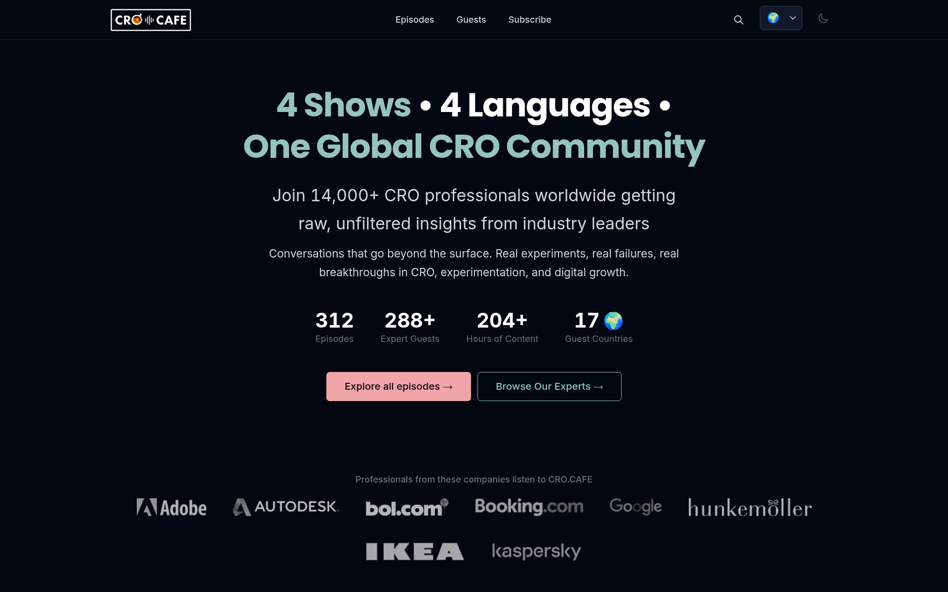 Screenshot of cro.cafe