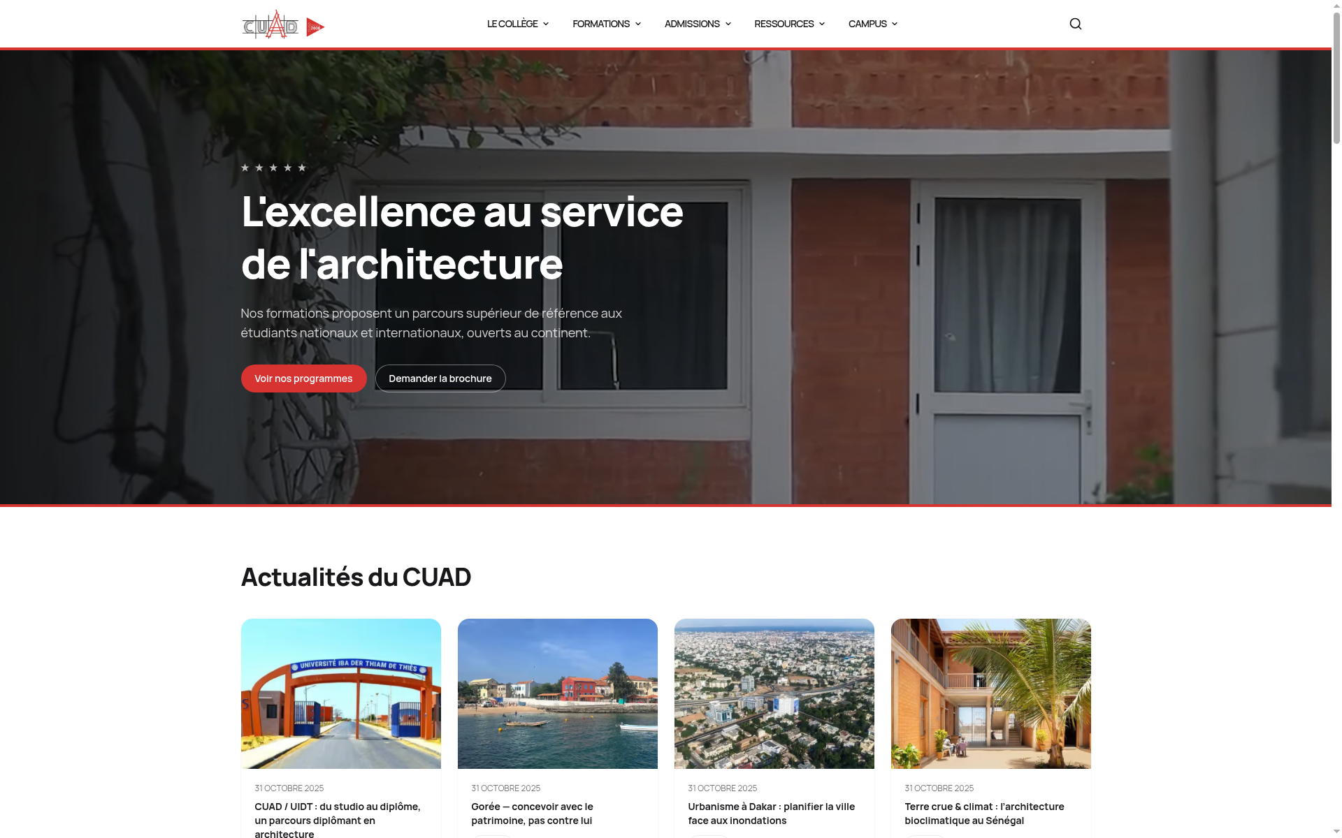 Screenshot of cuad.archi