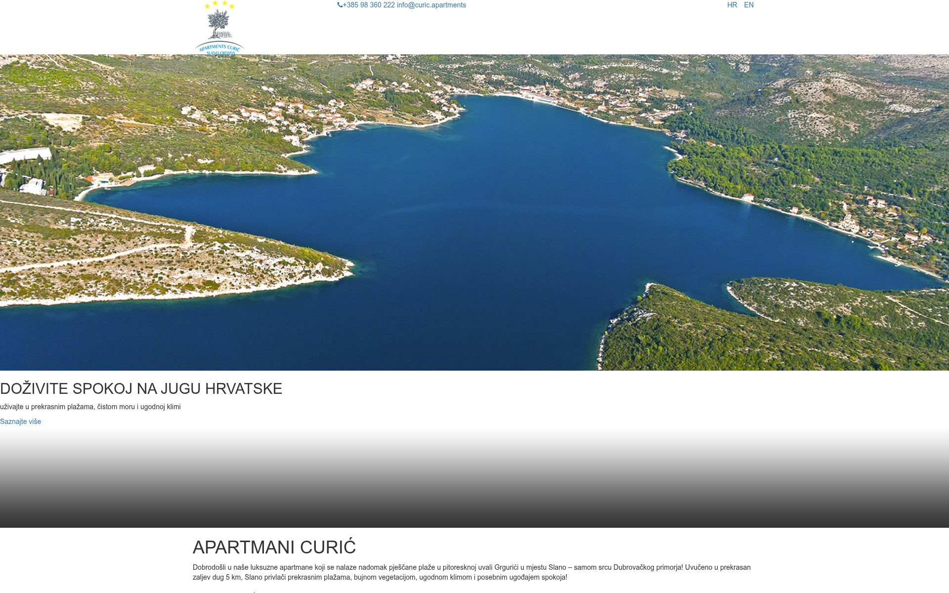 Screenshot of curic.apartments