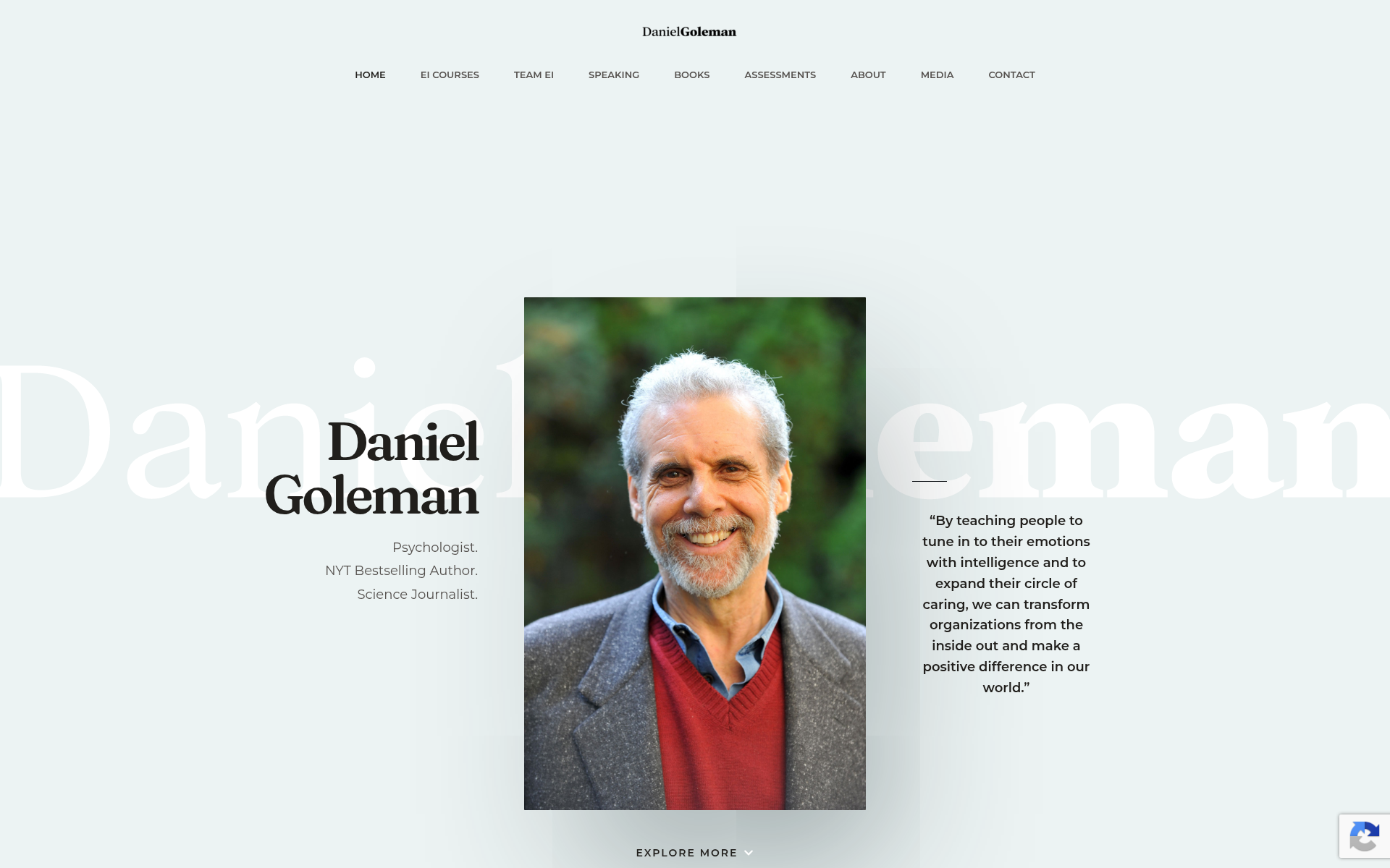 Screenshot of danielgoleman.info
