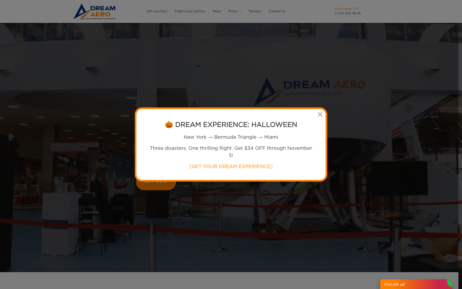 Screenshot of dream.aero