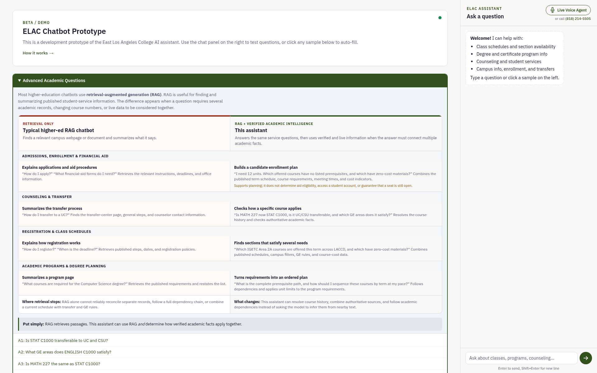 Screenshot of elac.chat