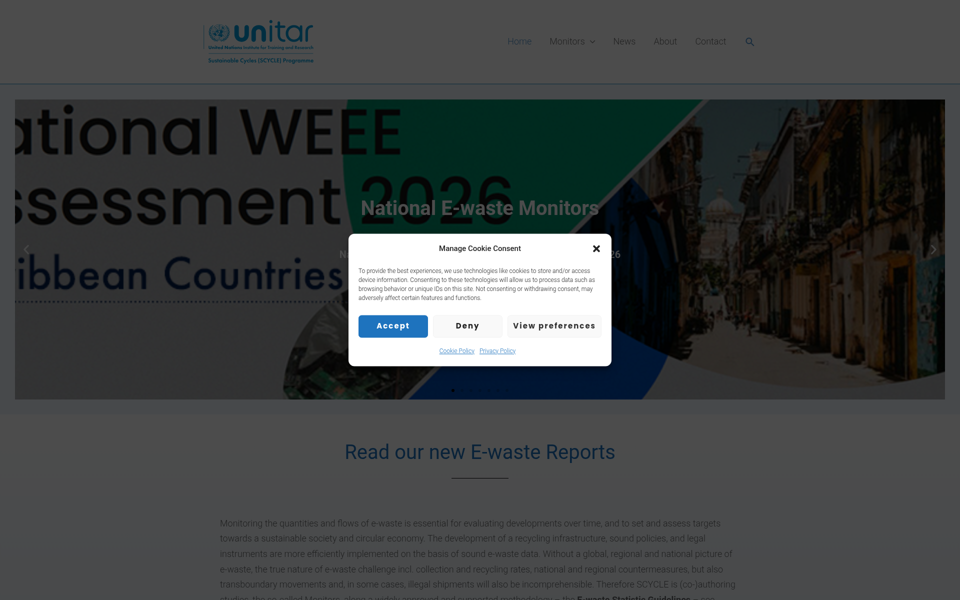 Screenshot of ewastemonitor.info