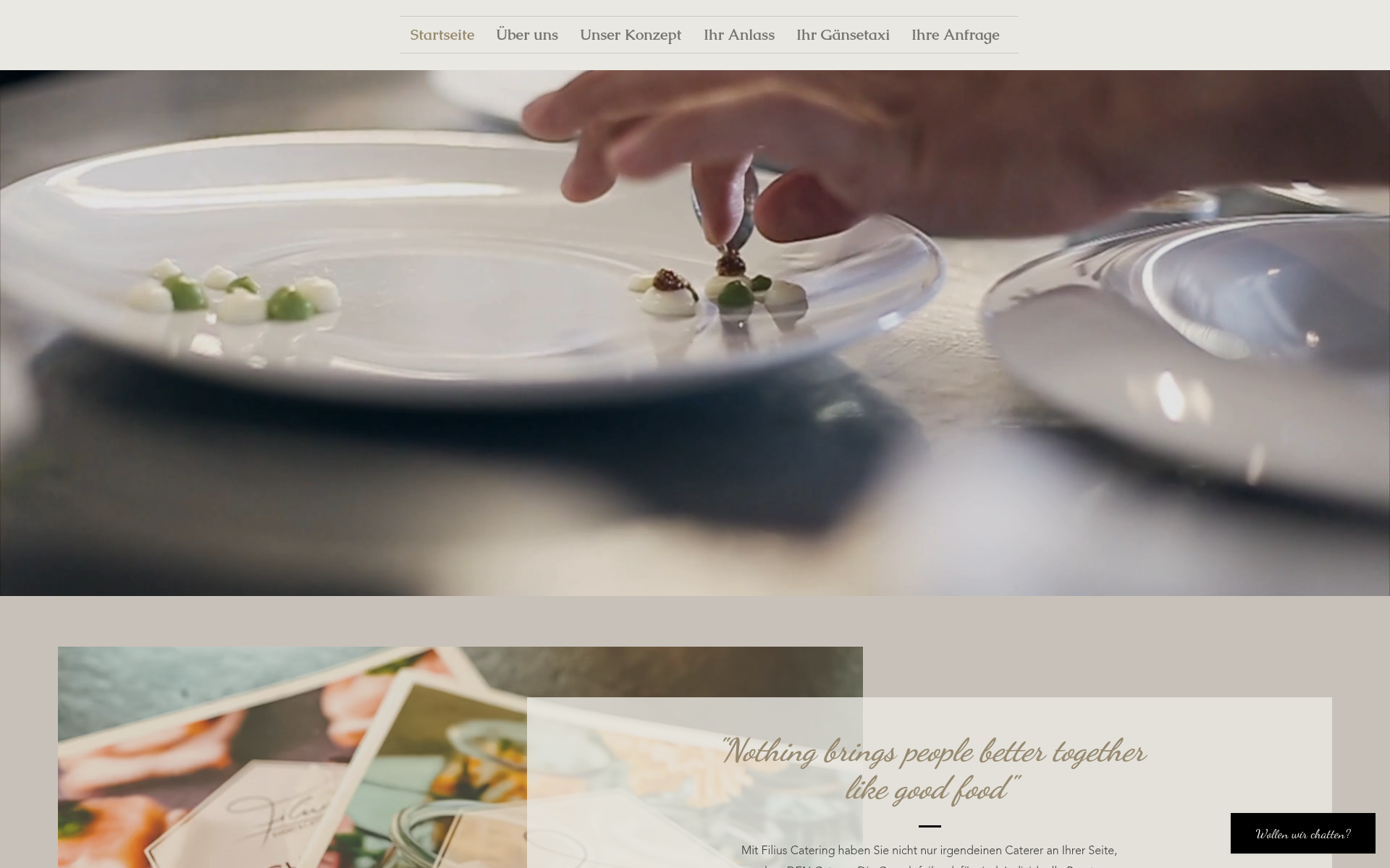 Screenshot of filius.catering