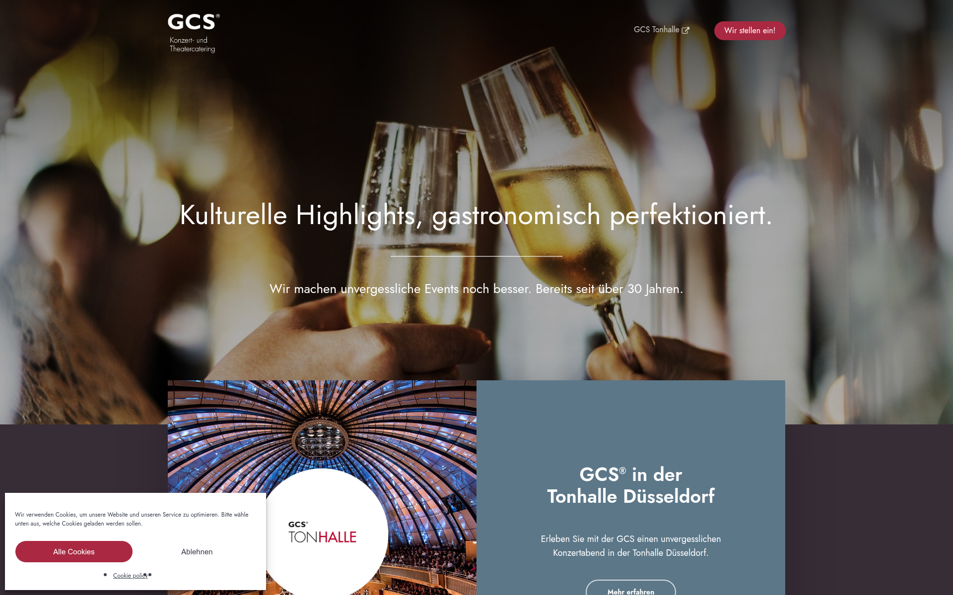 Screenshot of gcs.catering