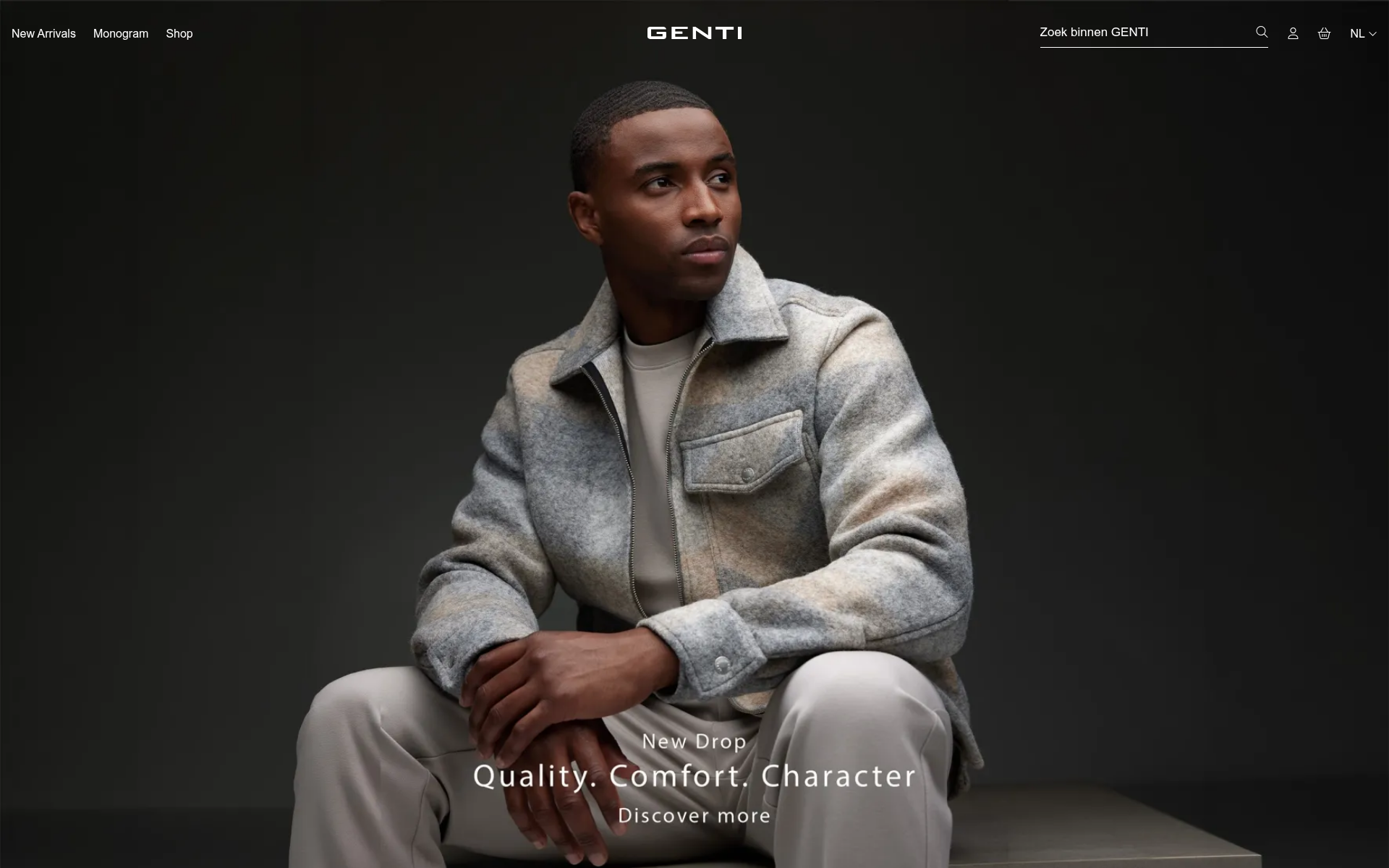 Screenshot of genti.clothing
