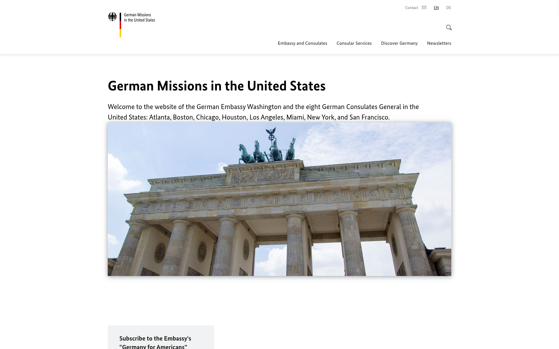 Screenshot of germany.info