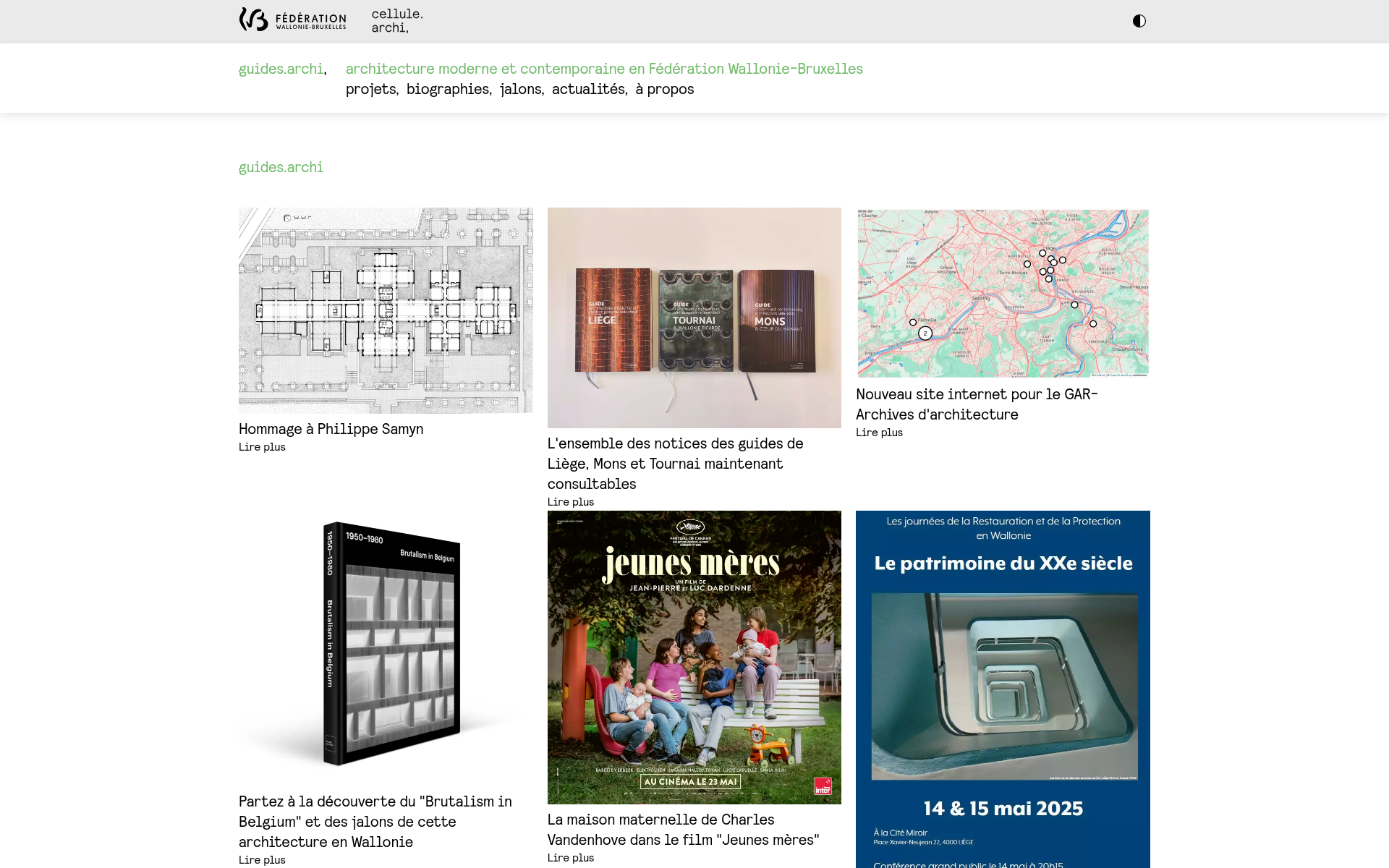 Screenshot of guides.archi