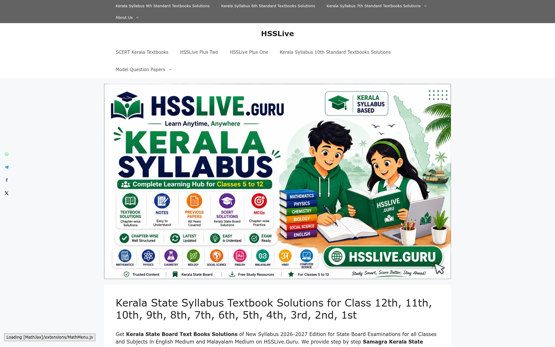 Screenshot of hsslive.guru
