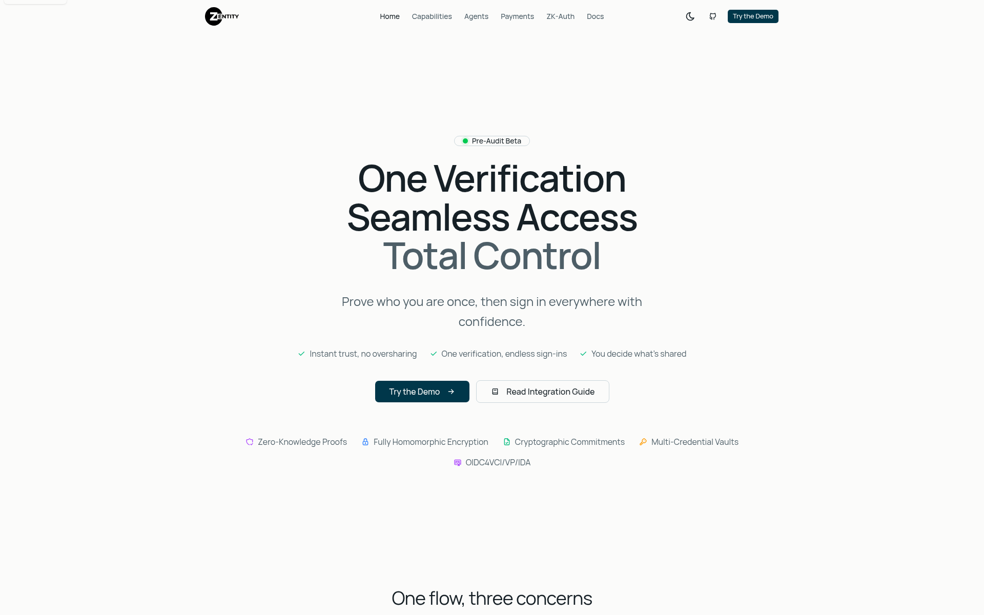 Screenshot of human.claims