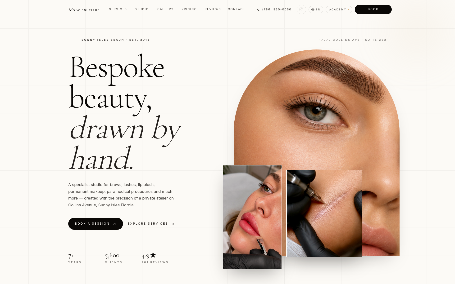 Screenshot of ibrow.boutique