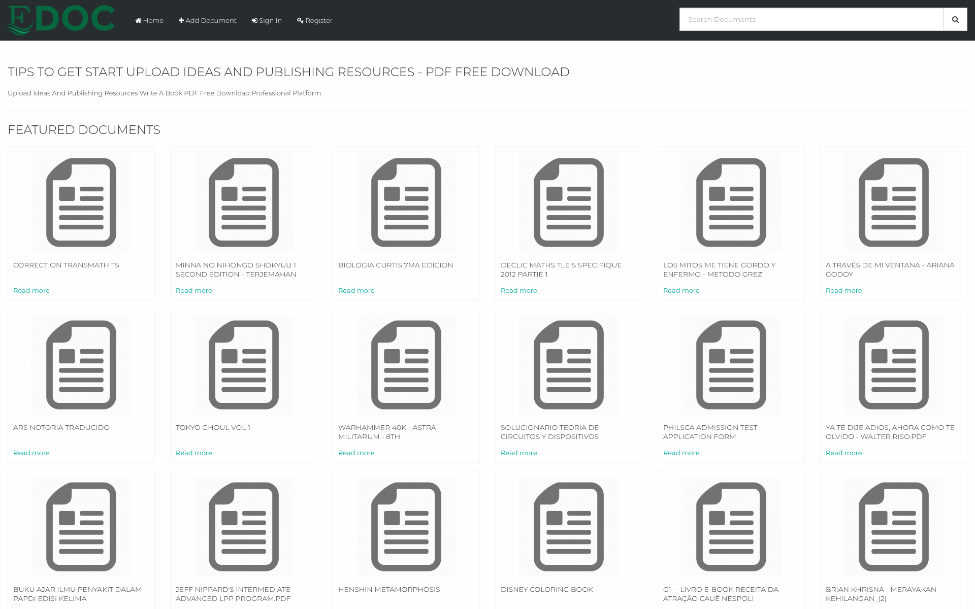 Screenshot of idoc.tips