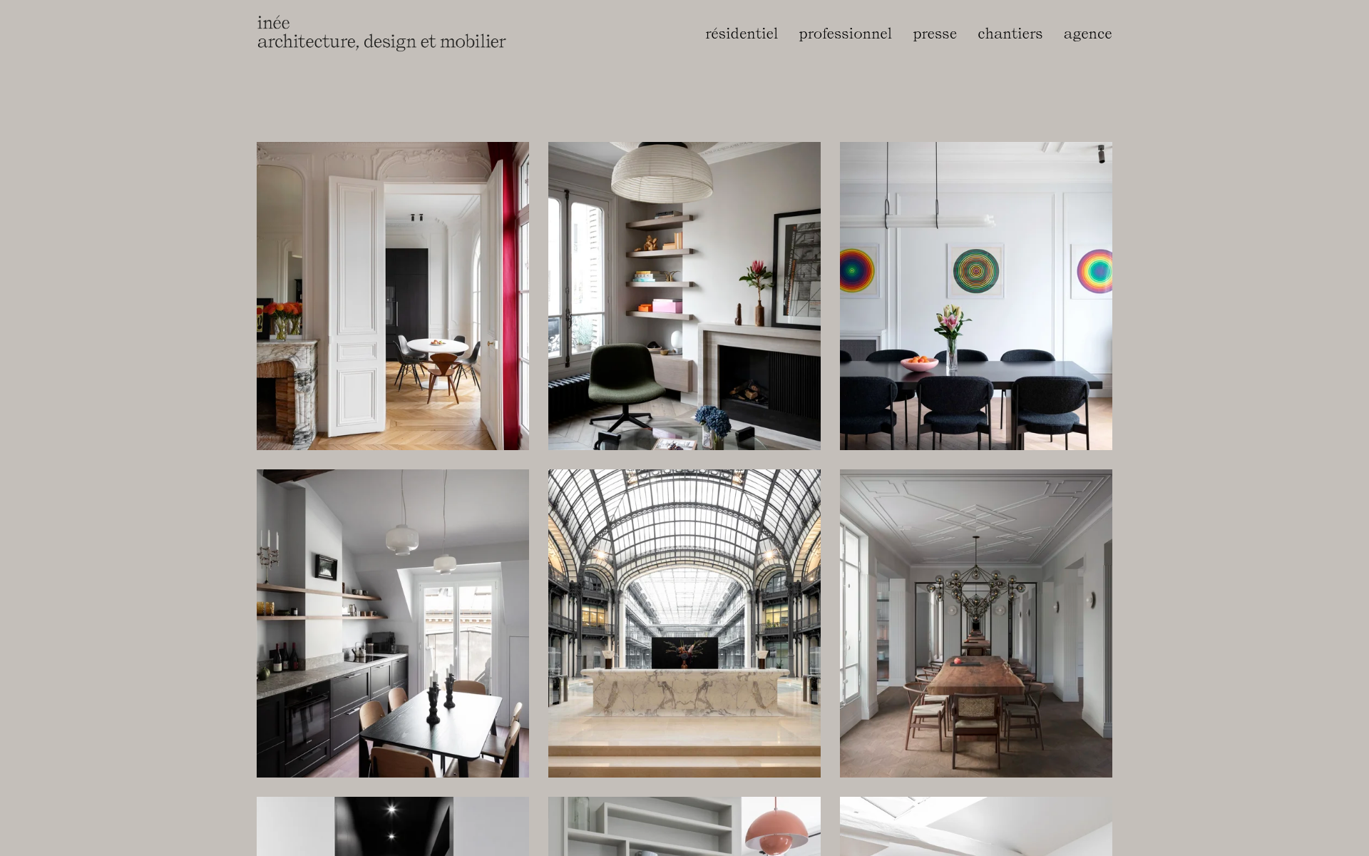Screenshot of inee.archi