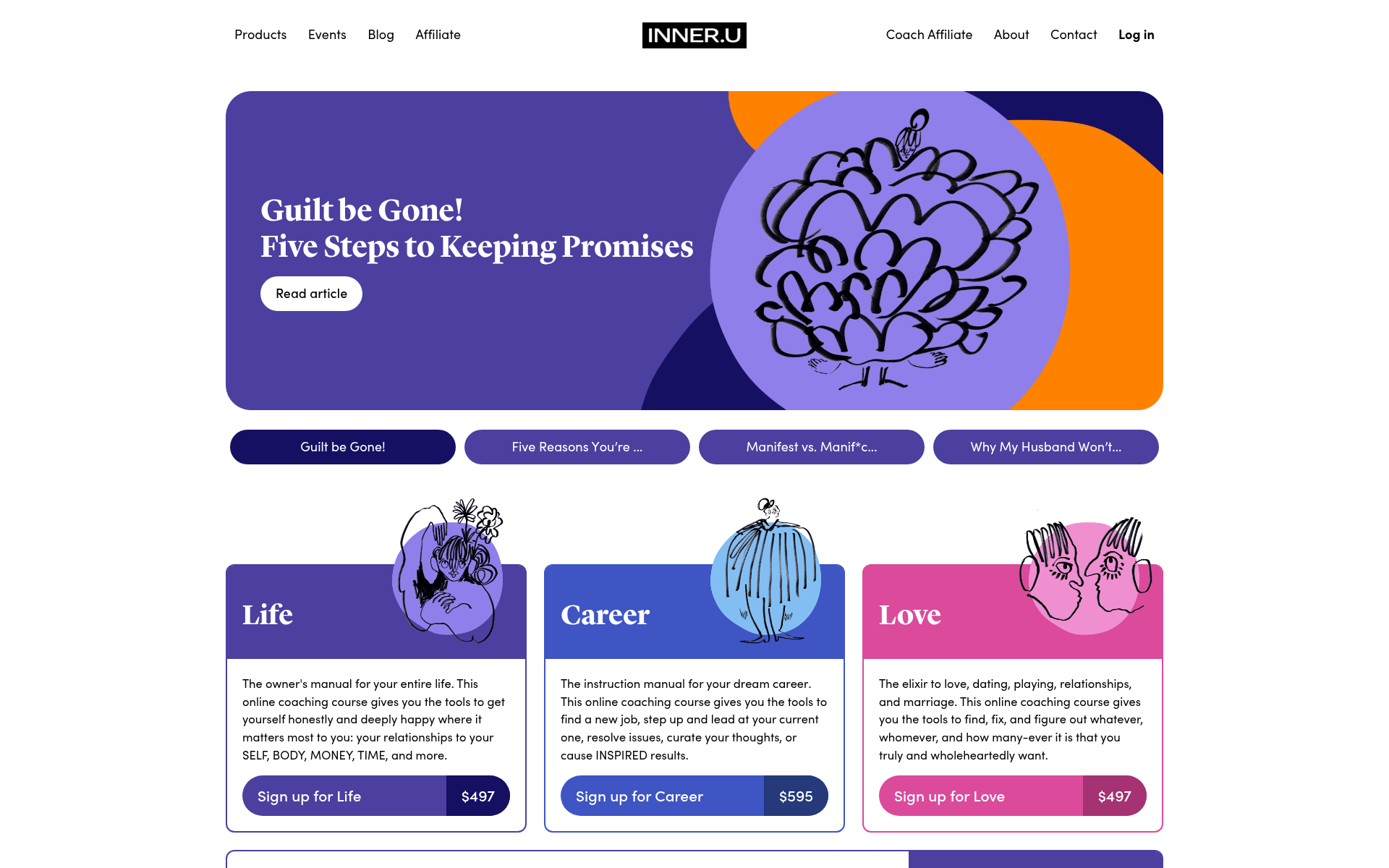 Screenshot of inneru.coach