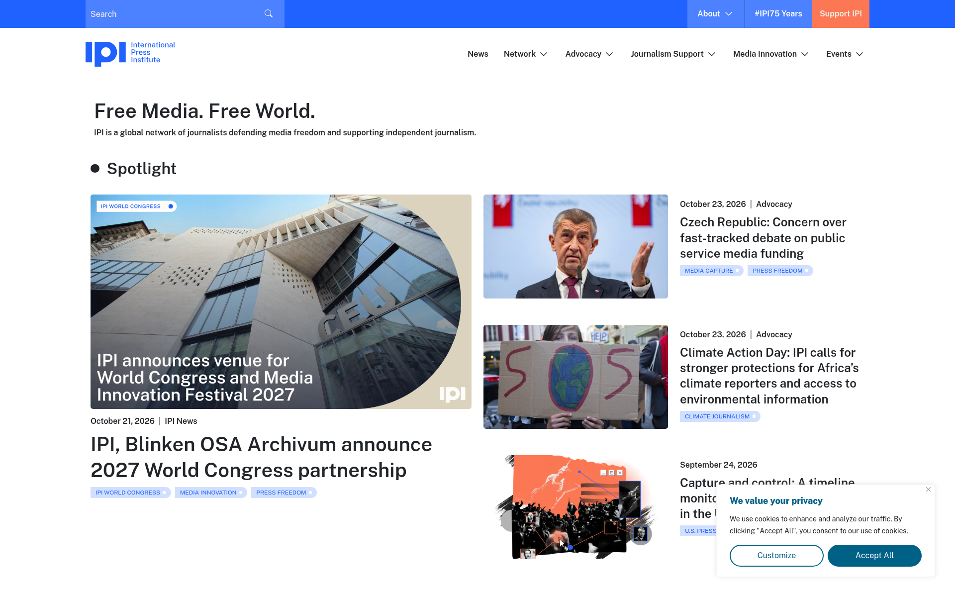 Screenshot of ipi.media