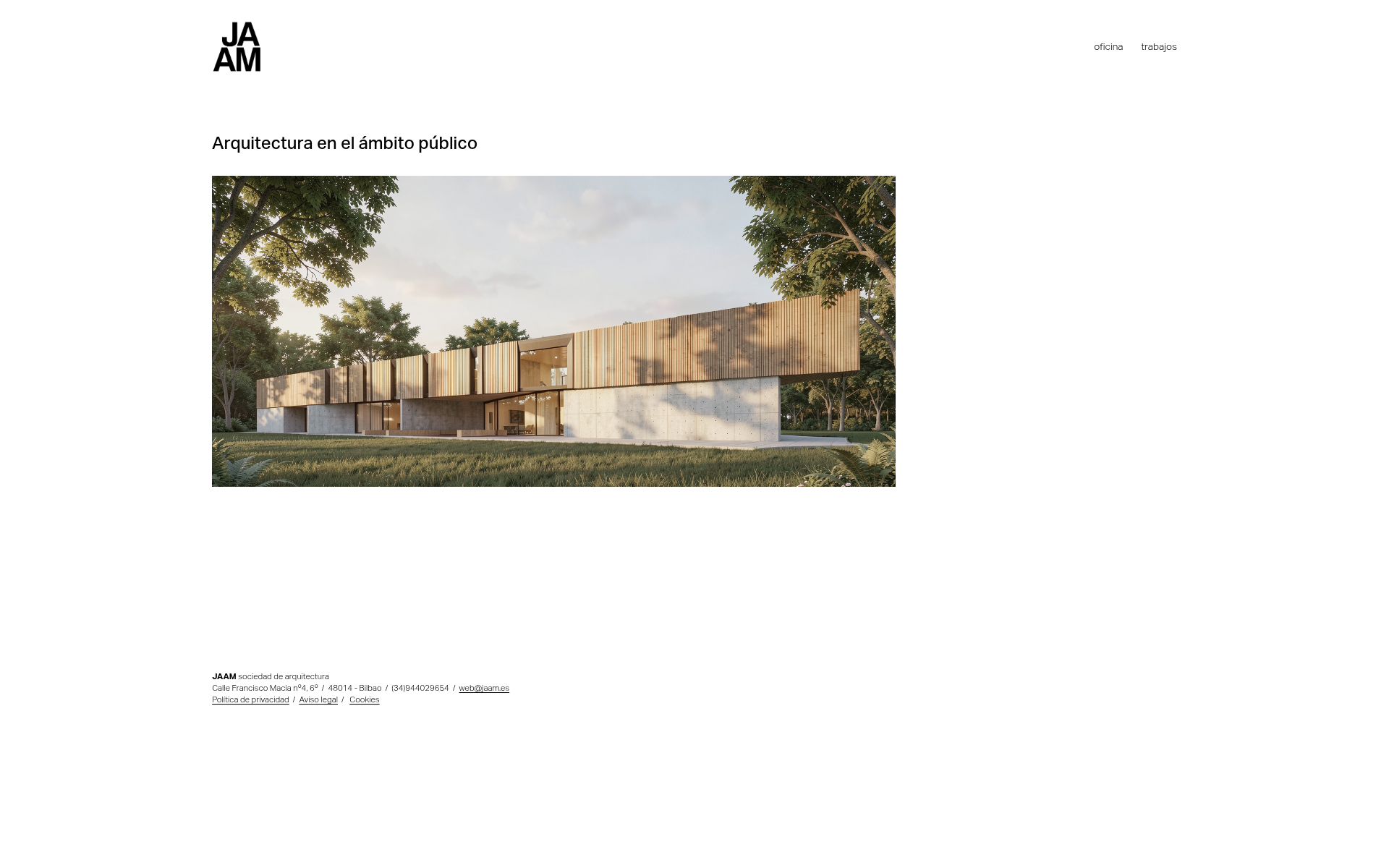 Screenshot of jaam.archi