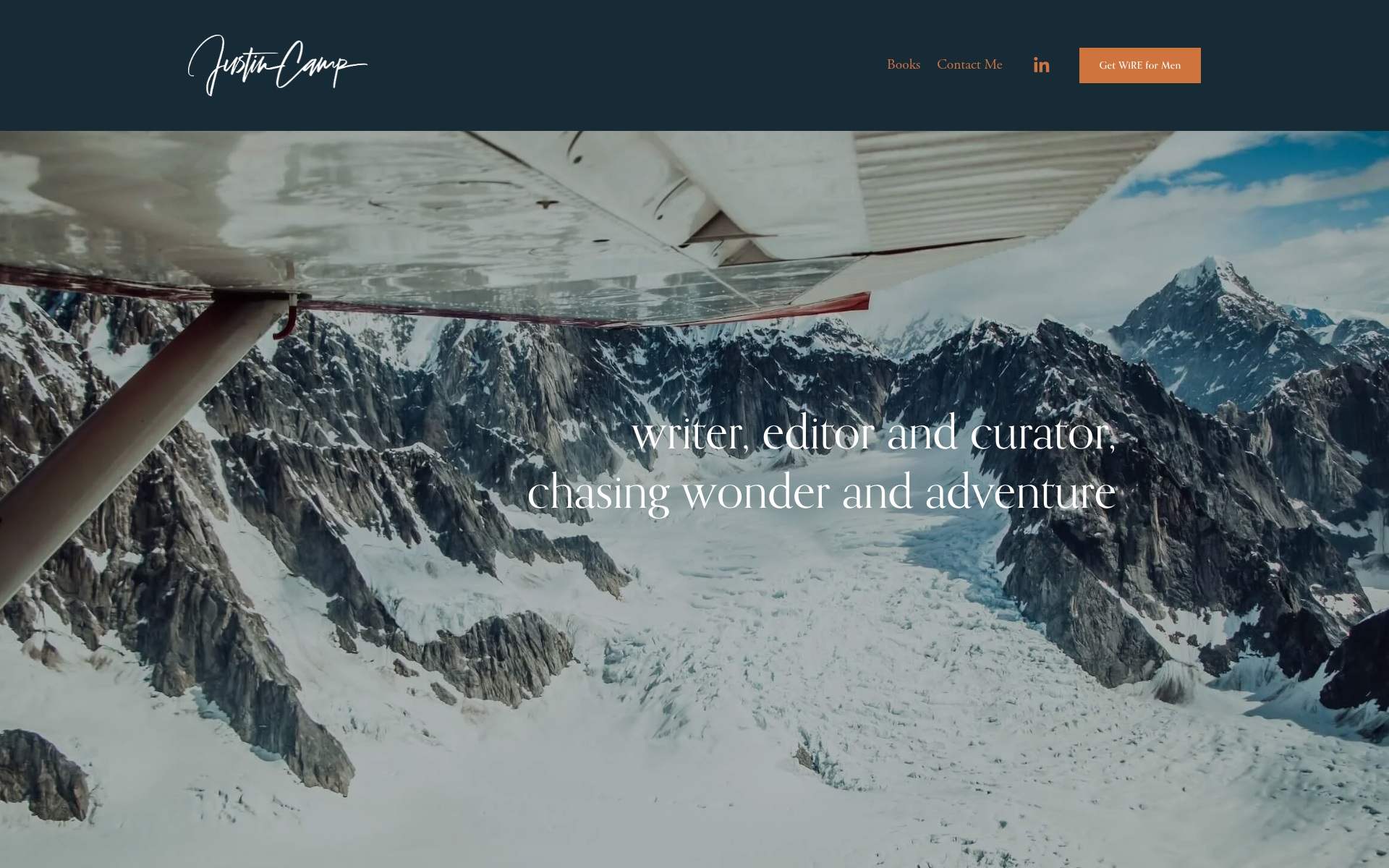 Screenshot of justin.camp