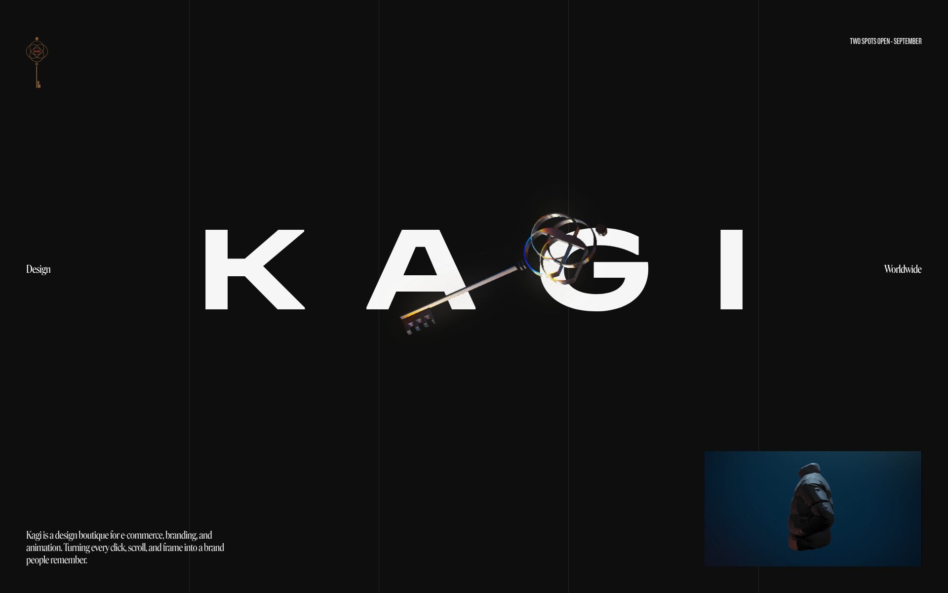 Screenshot of kagi.boutique