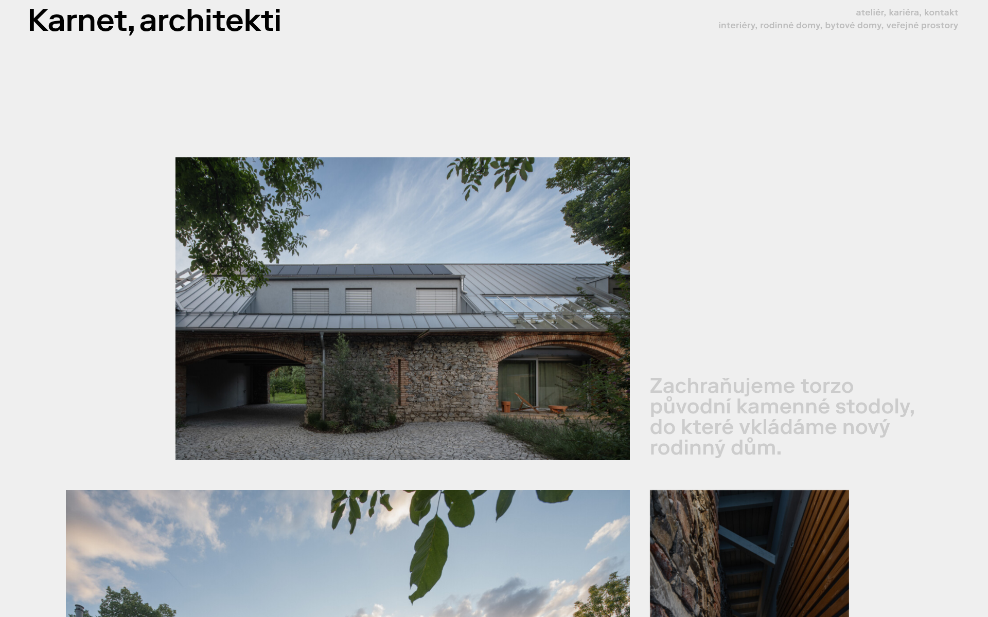 Screenshot of karnet.archi