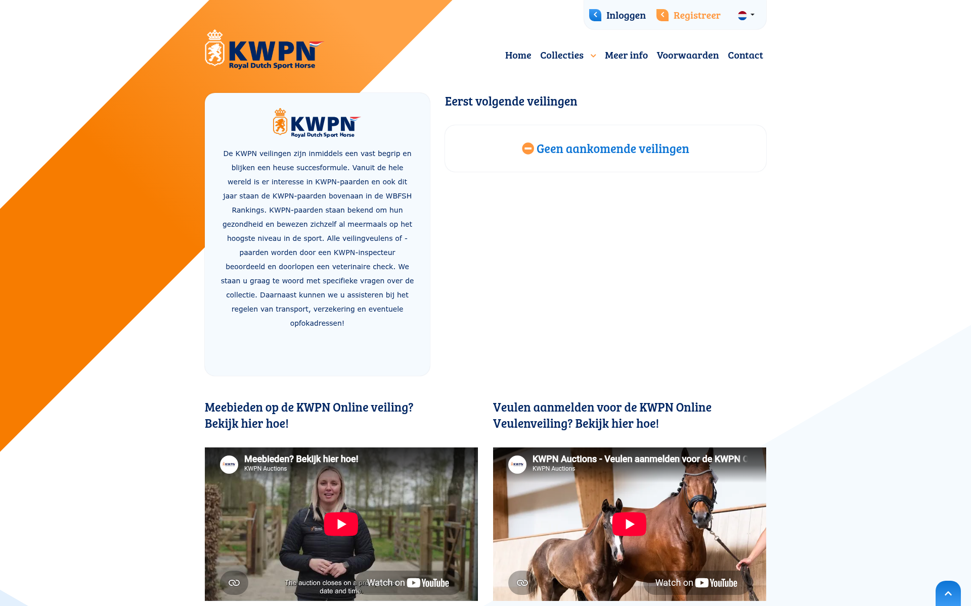 Screenshot of kwpn.auction