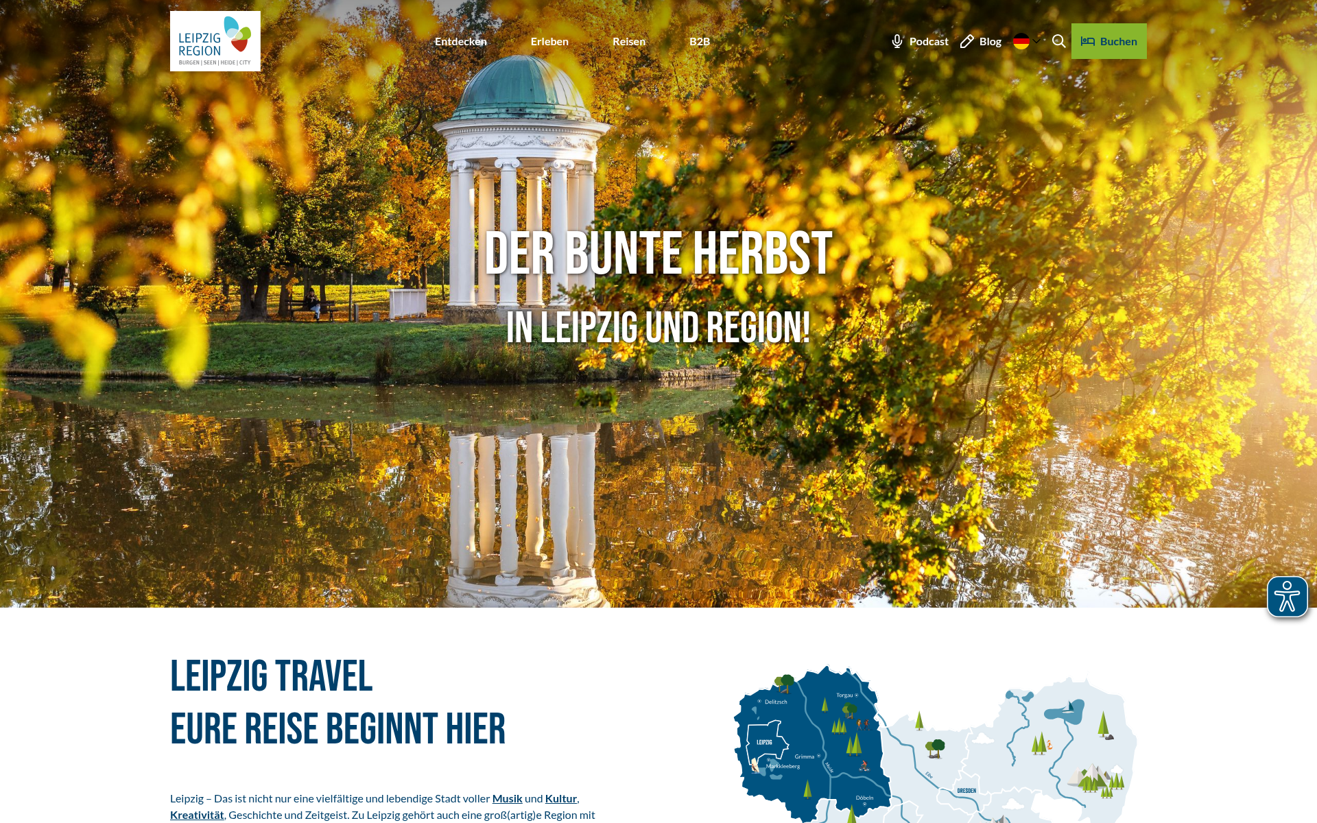 Screenshot of leipzig.travel