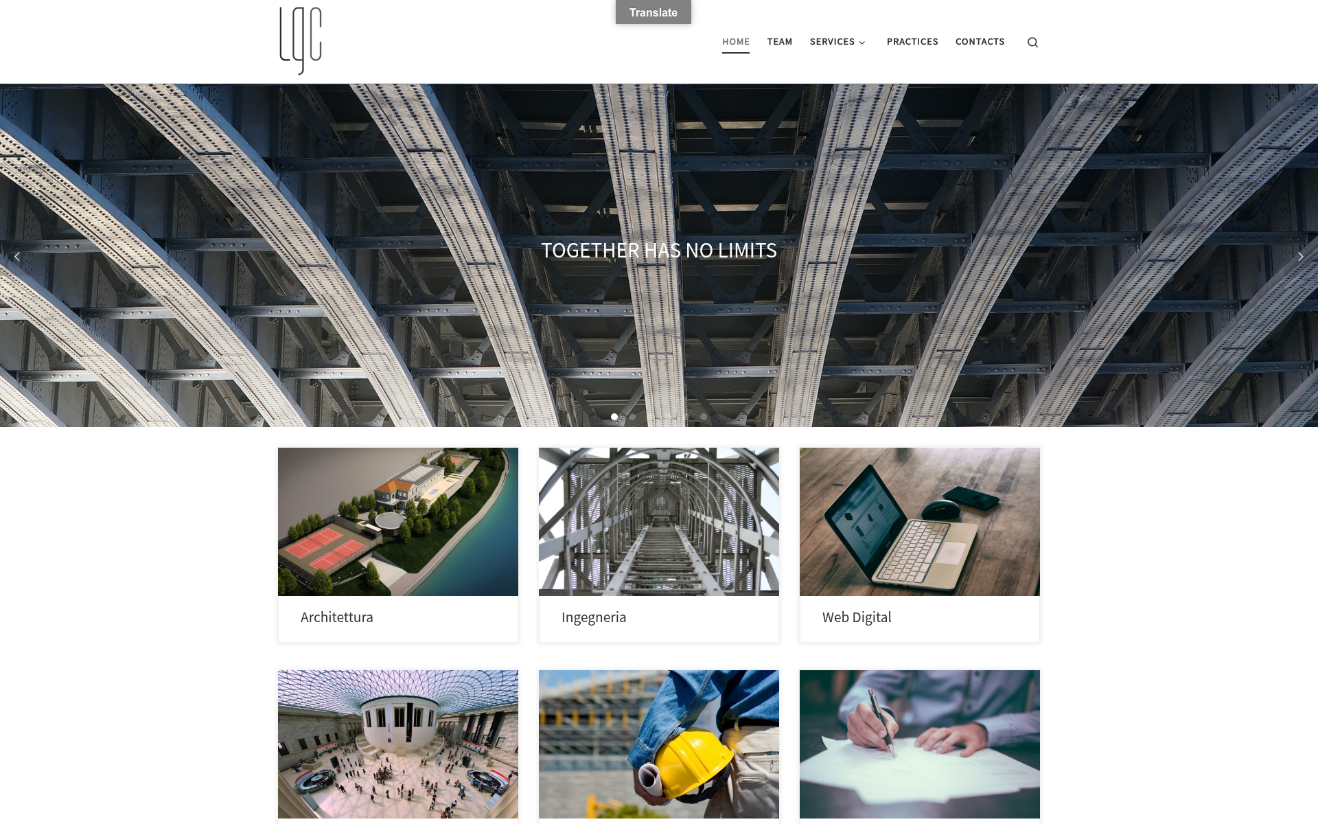 Screenshot of lgc.archi