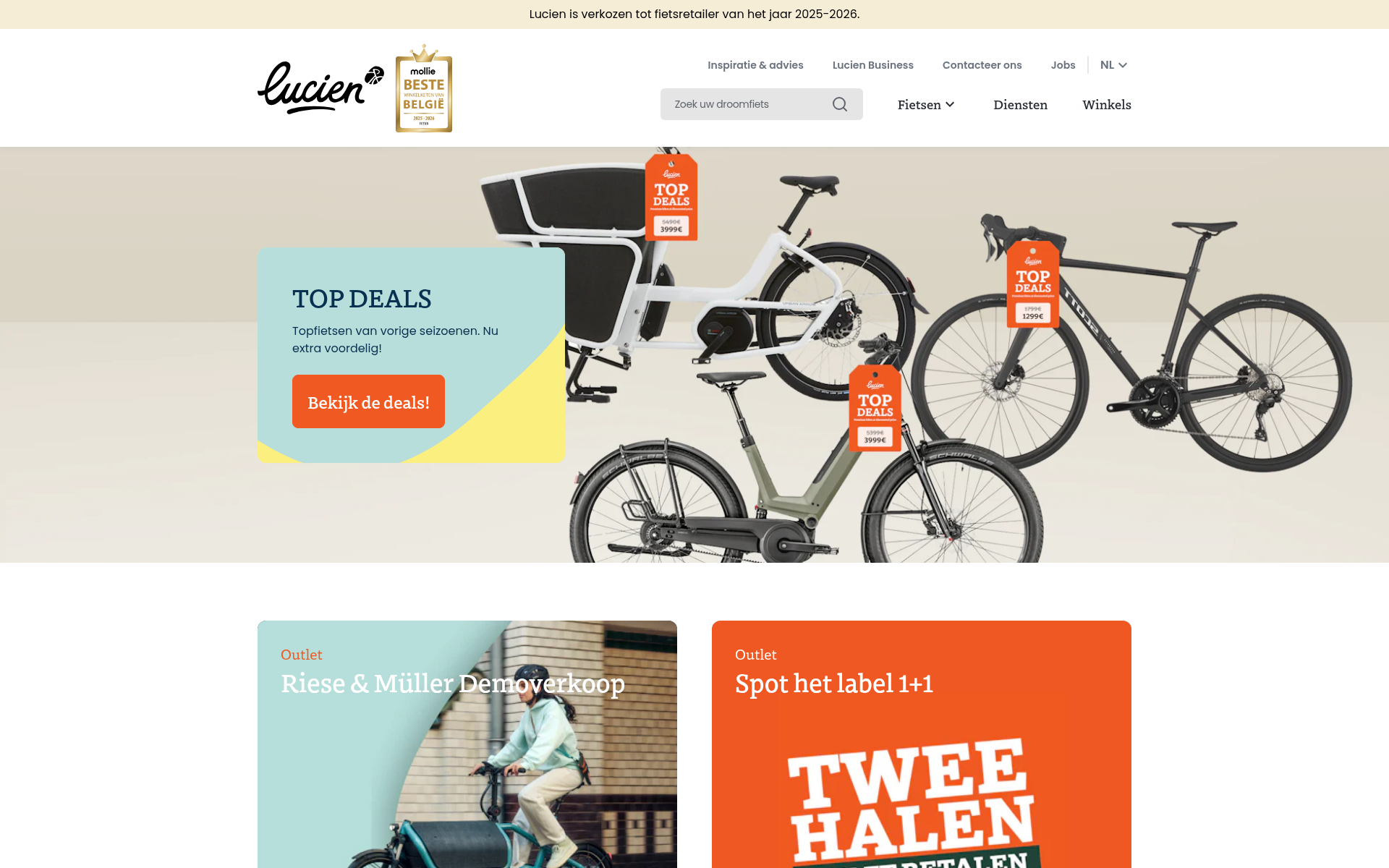 Screenshot of lucien.bike