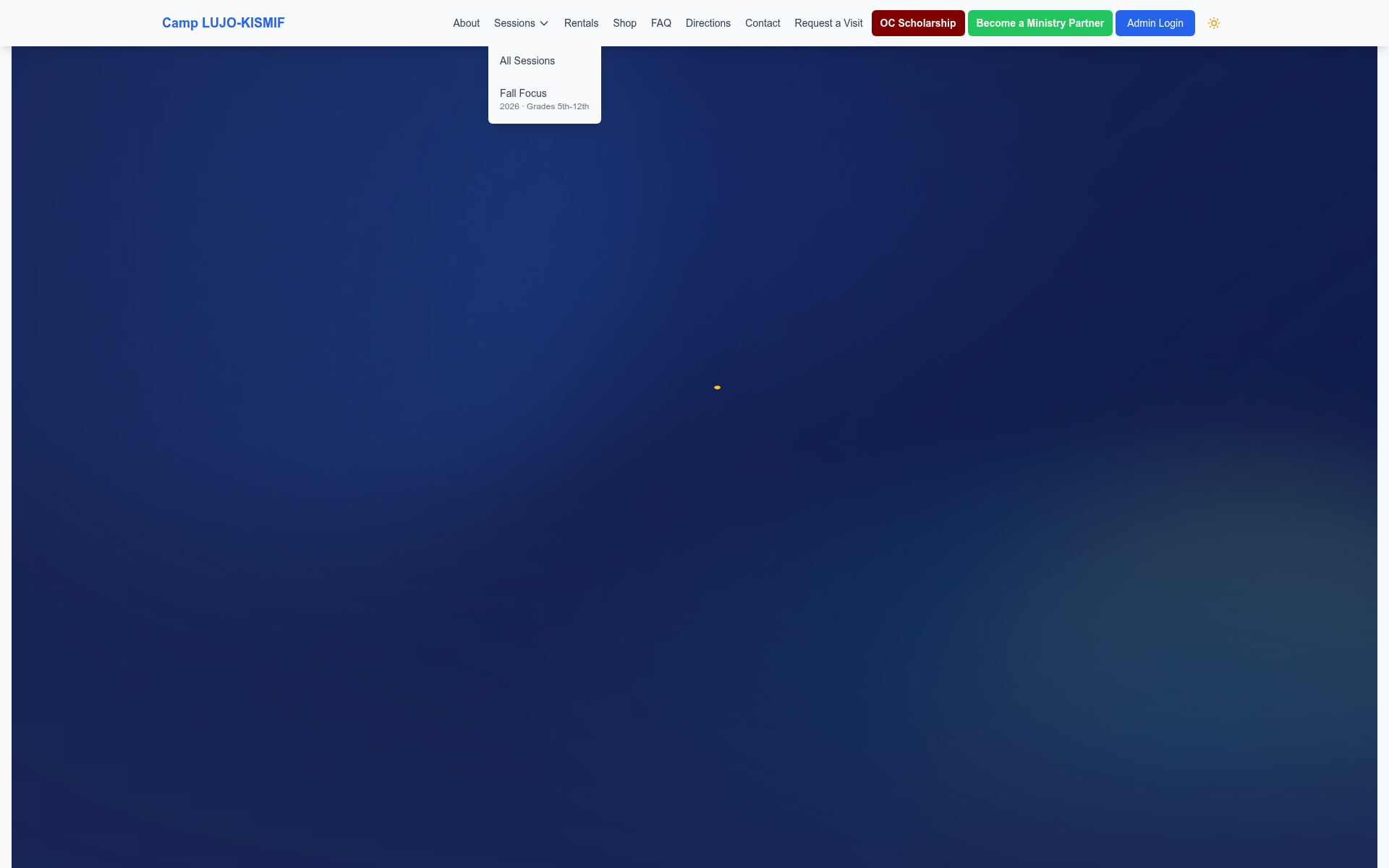 Screenshot of lujo.camp