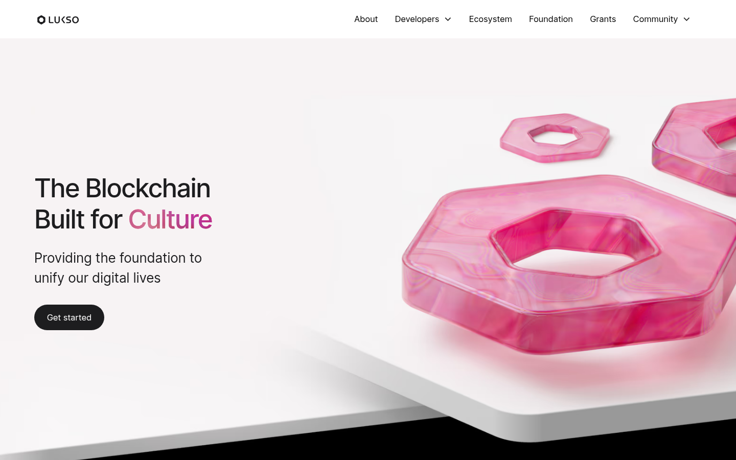 Screenshot of lukso.network