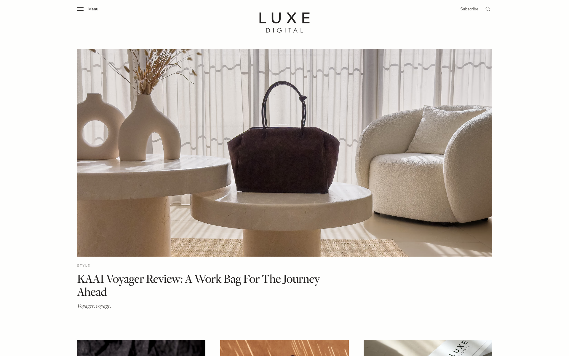 Screenshot of luxe.digital
